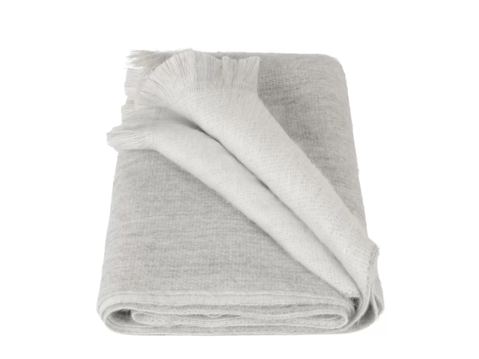 Store Double Scarf Grey/White Sjaals