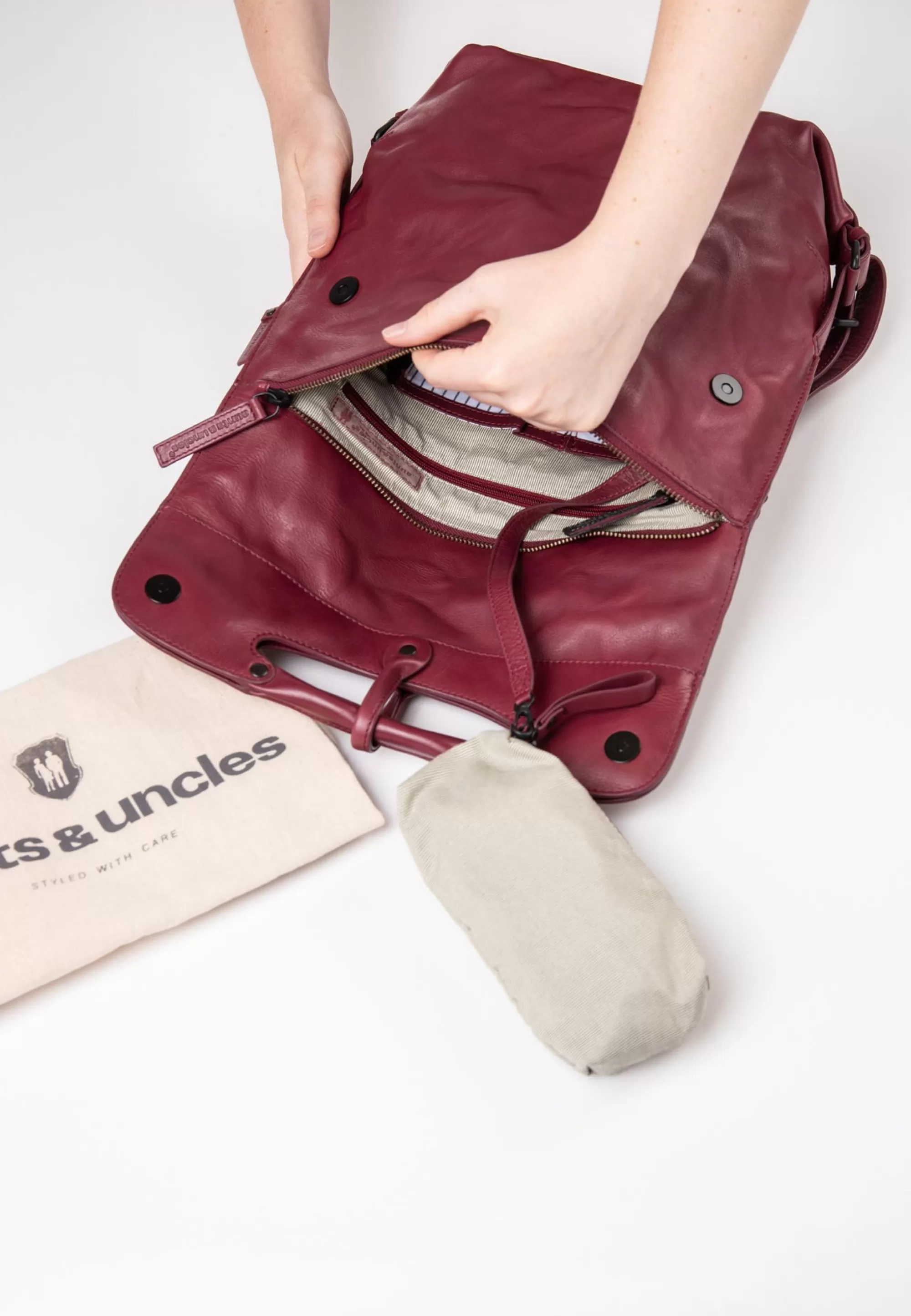 Sale Grandma's Luxury Club Mrs. Mince Pie Bohemian Red Rugzakken
