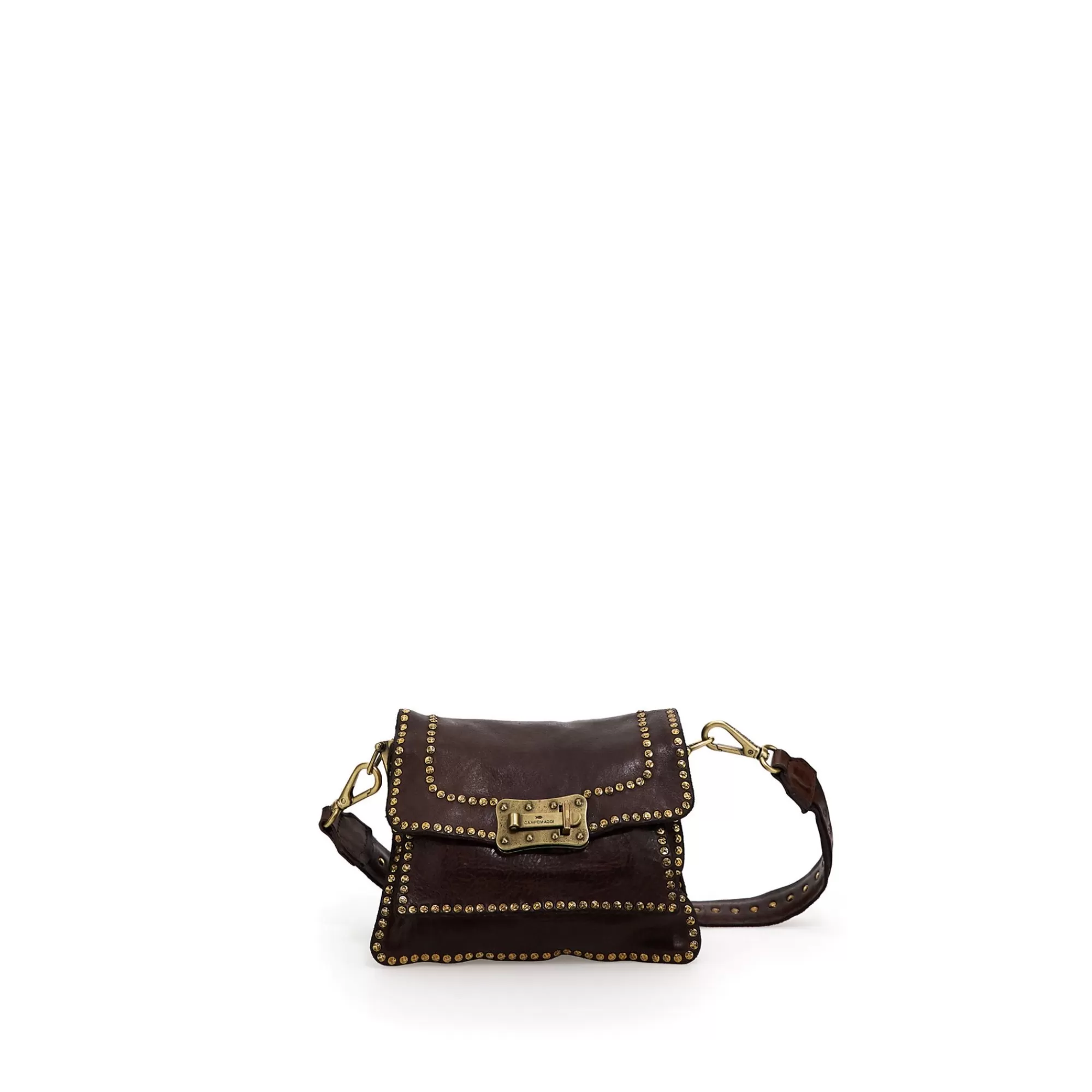 Shop Agnese S Gold Brown Crossbodytassen