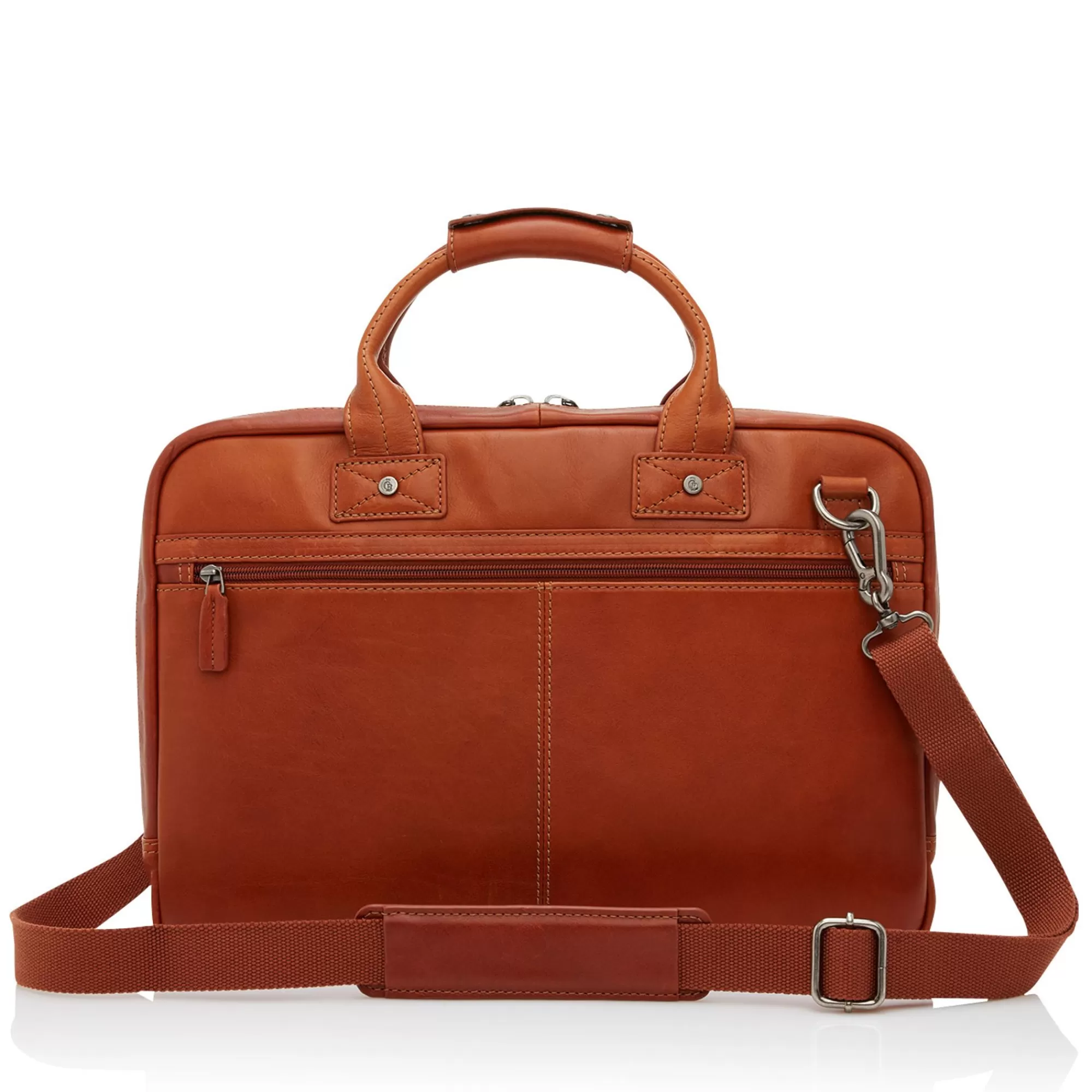 Best Firenze Laptop Bag 15.6" + Tablet Single Zip Light Brown Laptoptassen