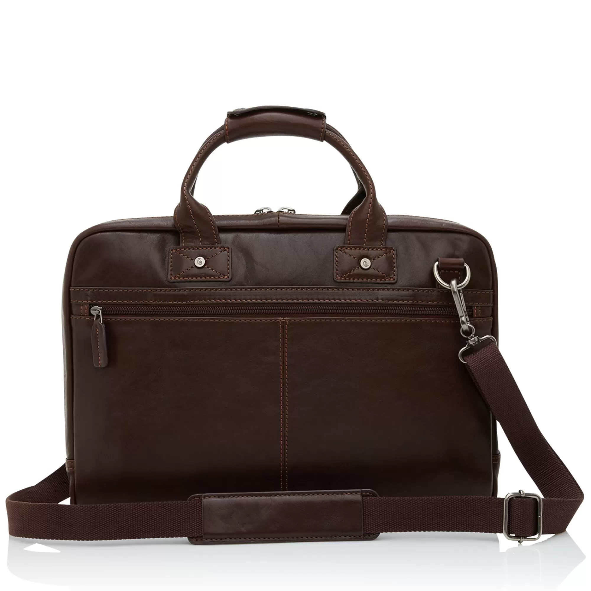 Discount Firenze Laptop Bag 15.6" + Tablet Single Zip Mocca Laptoptassen