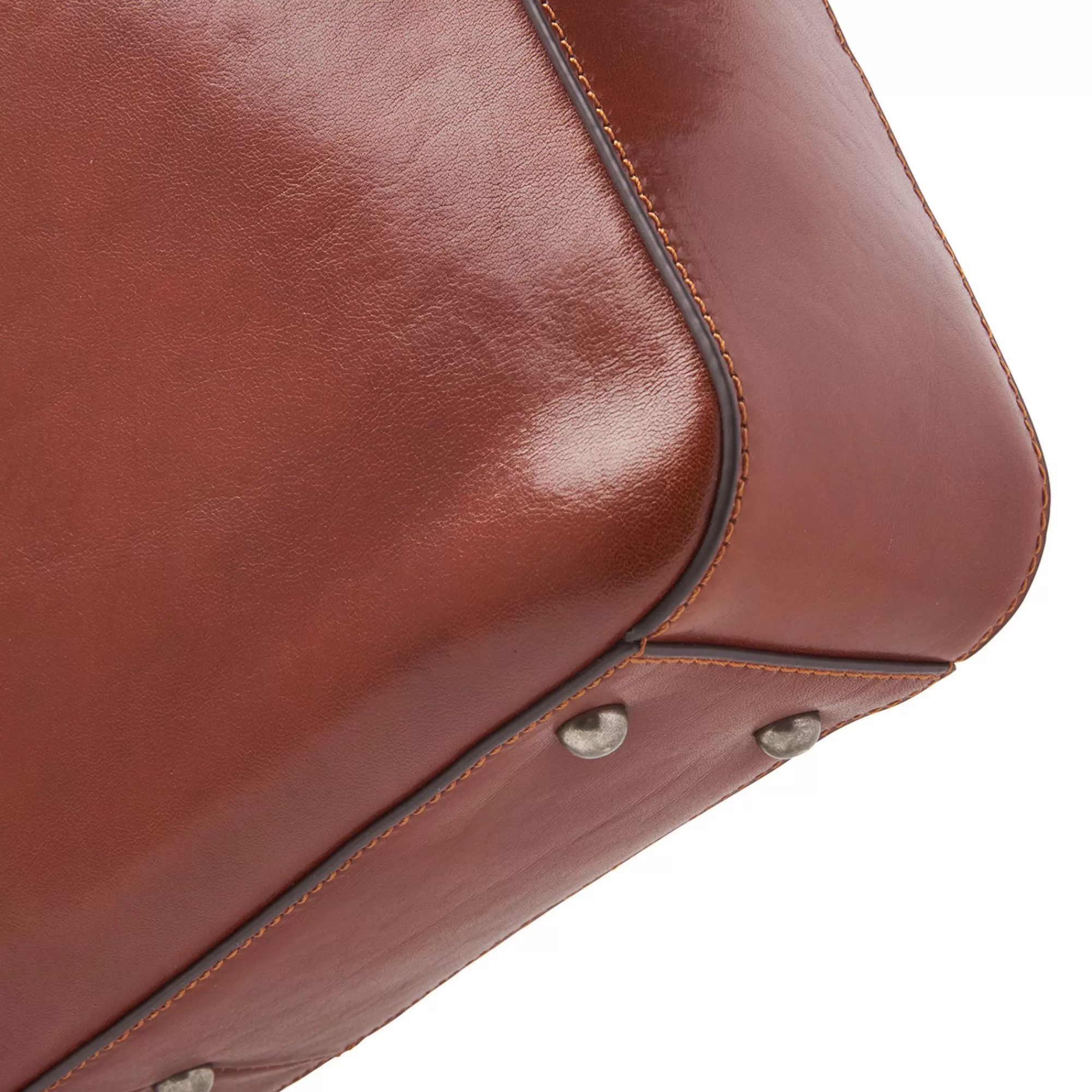 Online Gaucho Paul Laptop Bag 15.6" Double Zip Cognac Laptoptassen