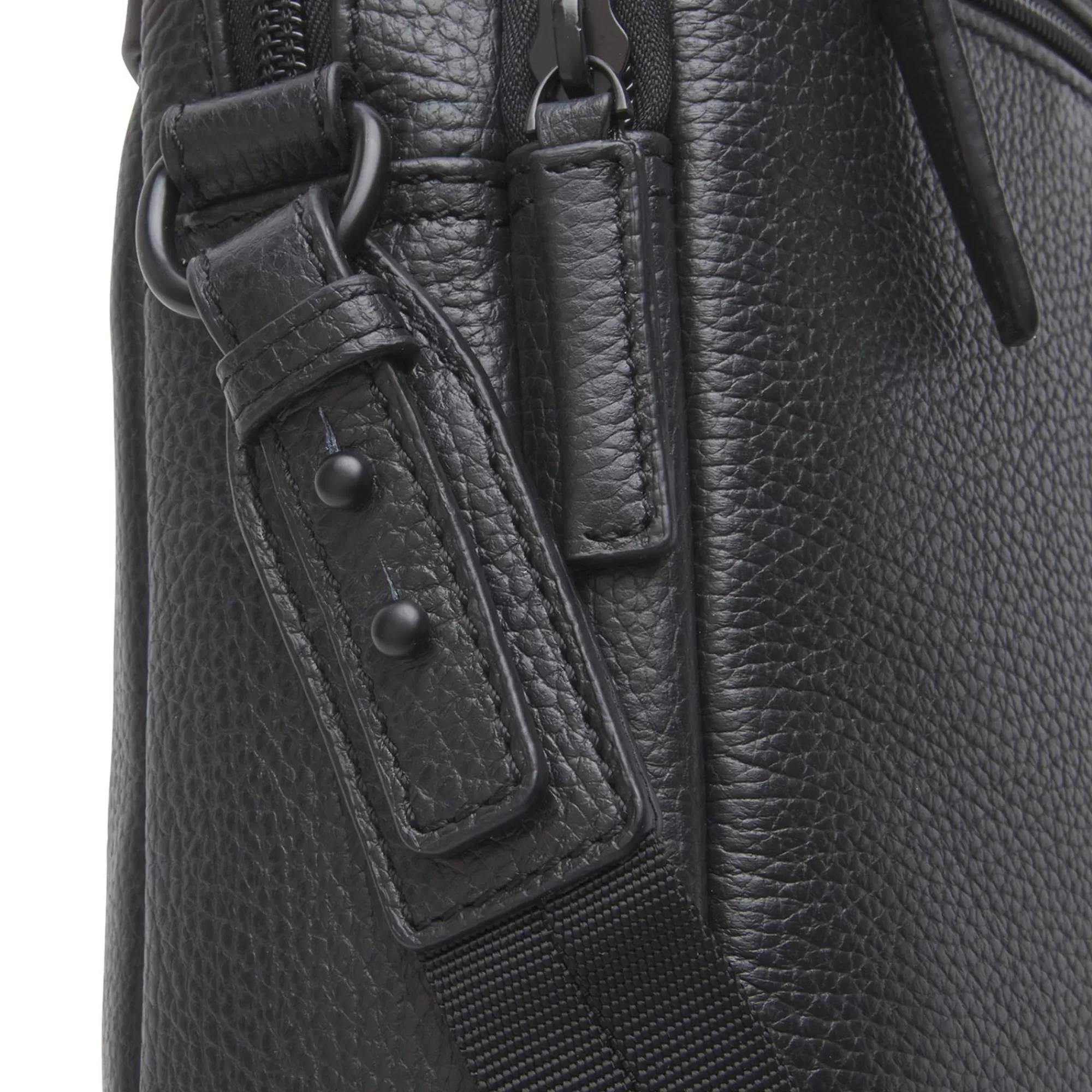Fashion Onyx Alpha Laptop Bag 15.6" Double Zip Black Laptoptassen