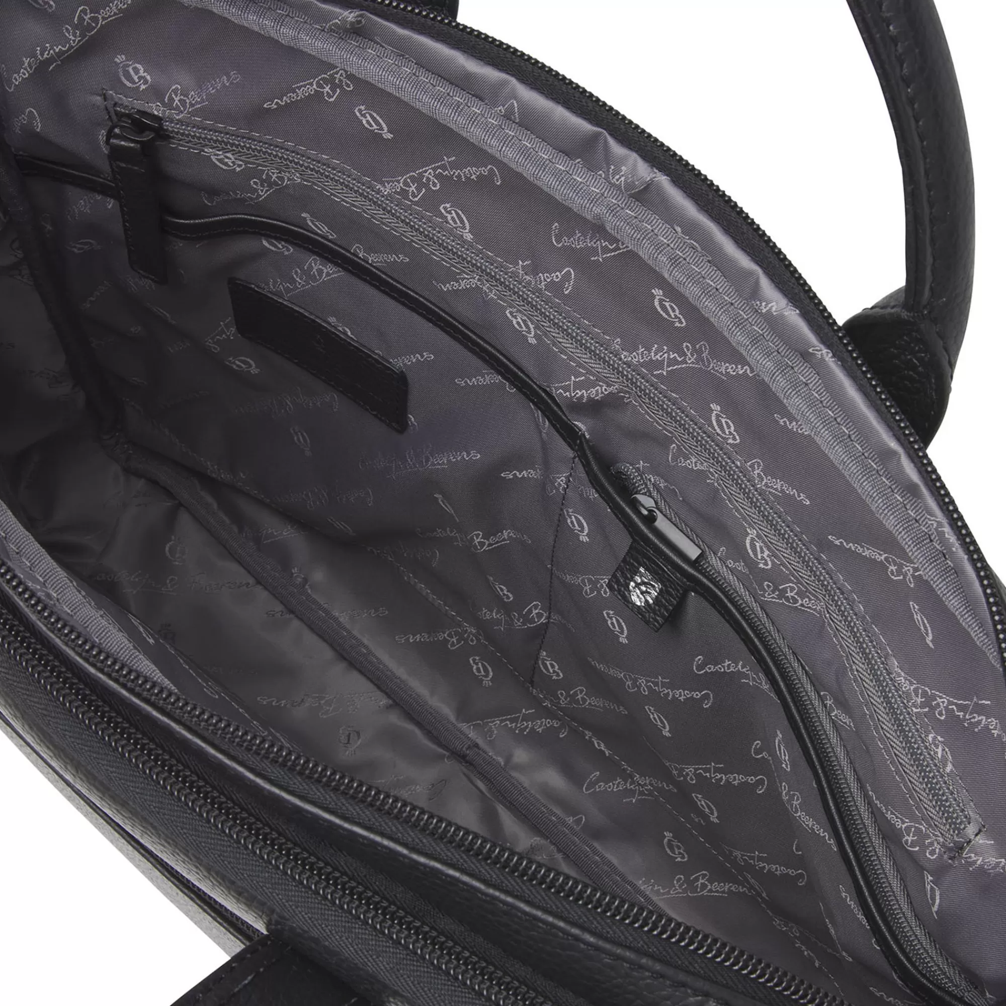 Fashion Onyx Alpha Laptop Bag 15.6" Double Zip Black Laptoptassen