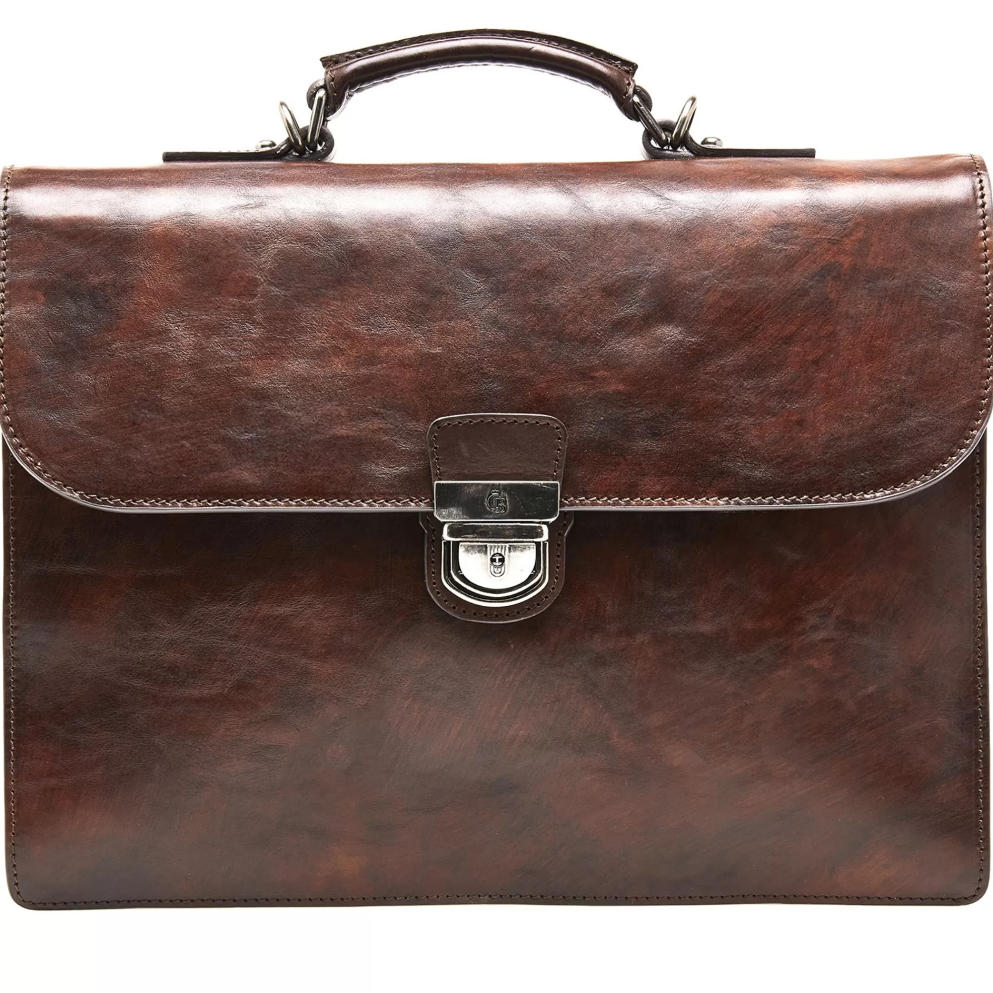 Cheap Rien Laptop Briefcase 13.3" Double Pocket Cognac Aktetassen