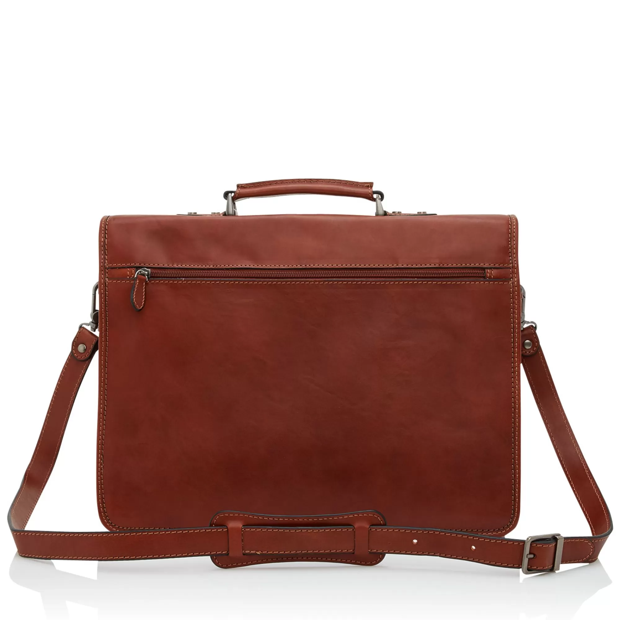 Cheap Verona Laptop Bag 13.3" + Tablet Double Pocket Light Brown Aktetassen