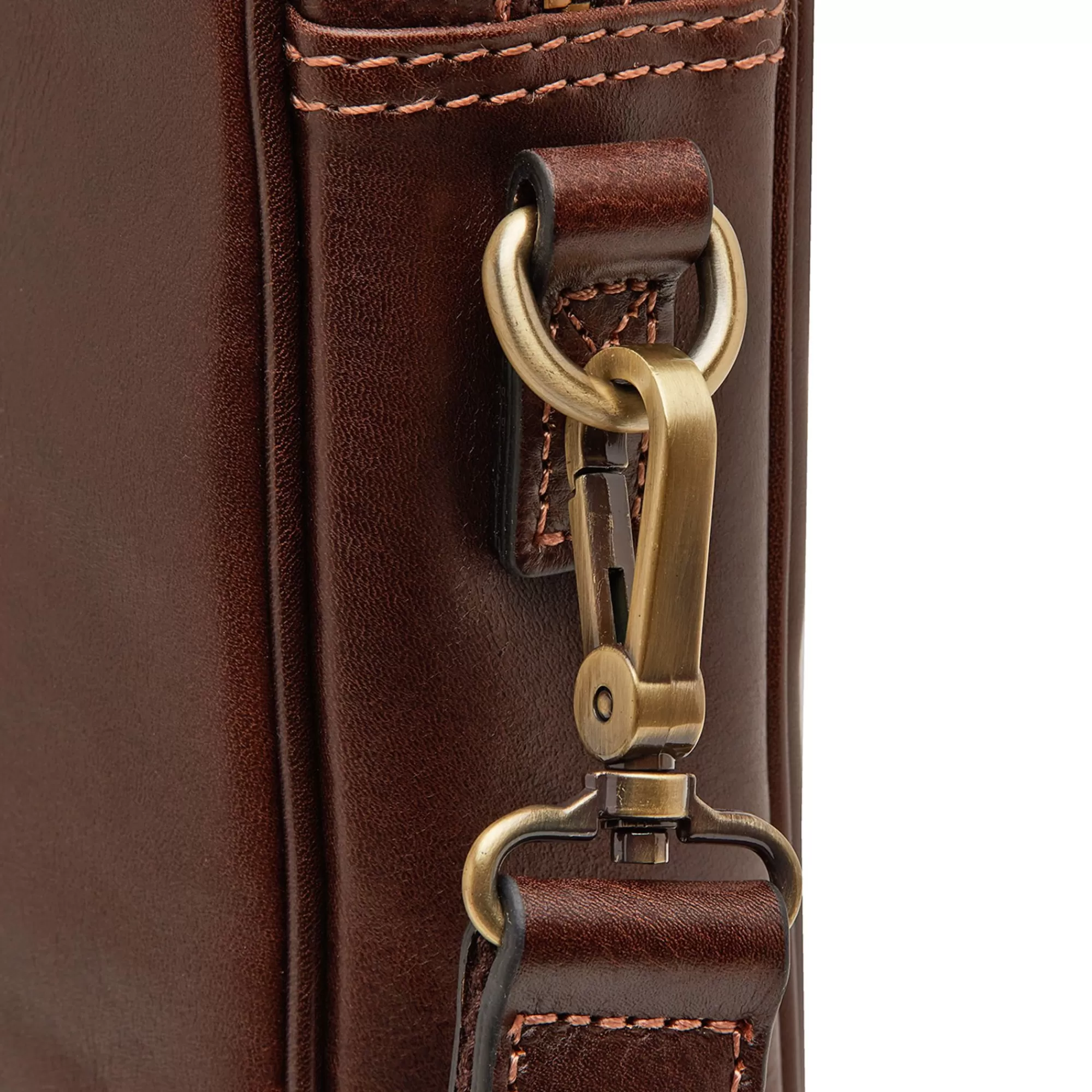 Store Verona Laptop Bag 15.6" + Tablet Single Zip Mocca Laptoptassen
