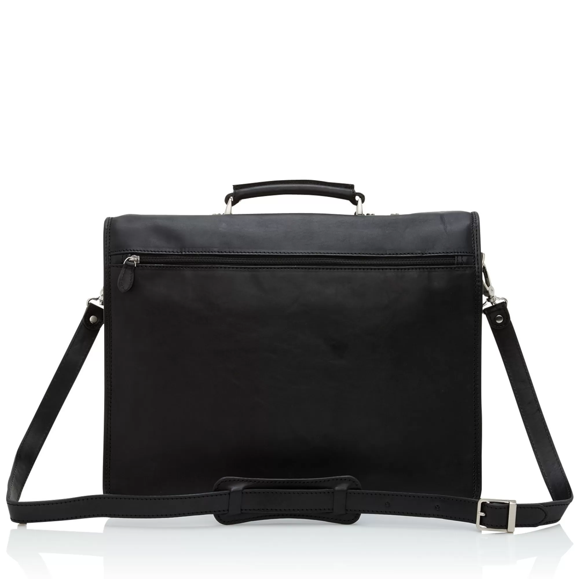 Flash Sale Verona Laptop Bag 15.6" + Tablet Triple Pocket Black Aktetassen