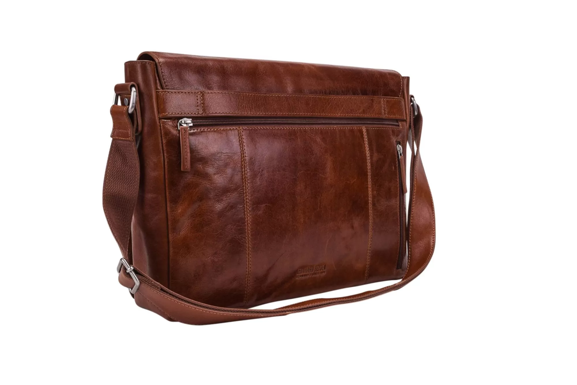 Hot Cambridge Messenger Bag L Cognac Laptoptassen