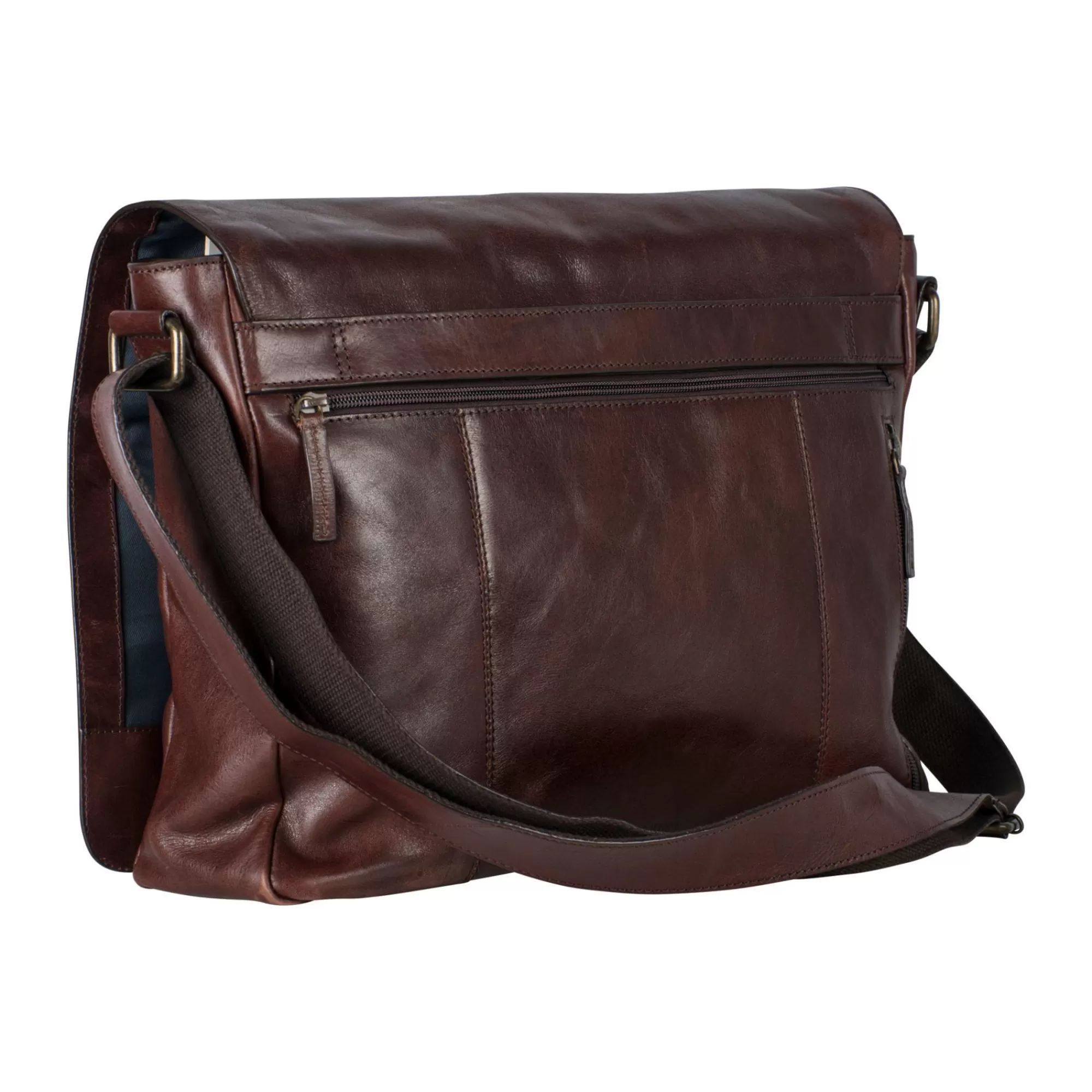 Store Cambridge Messenger Bag L Red Brown Laptoptassen