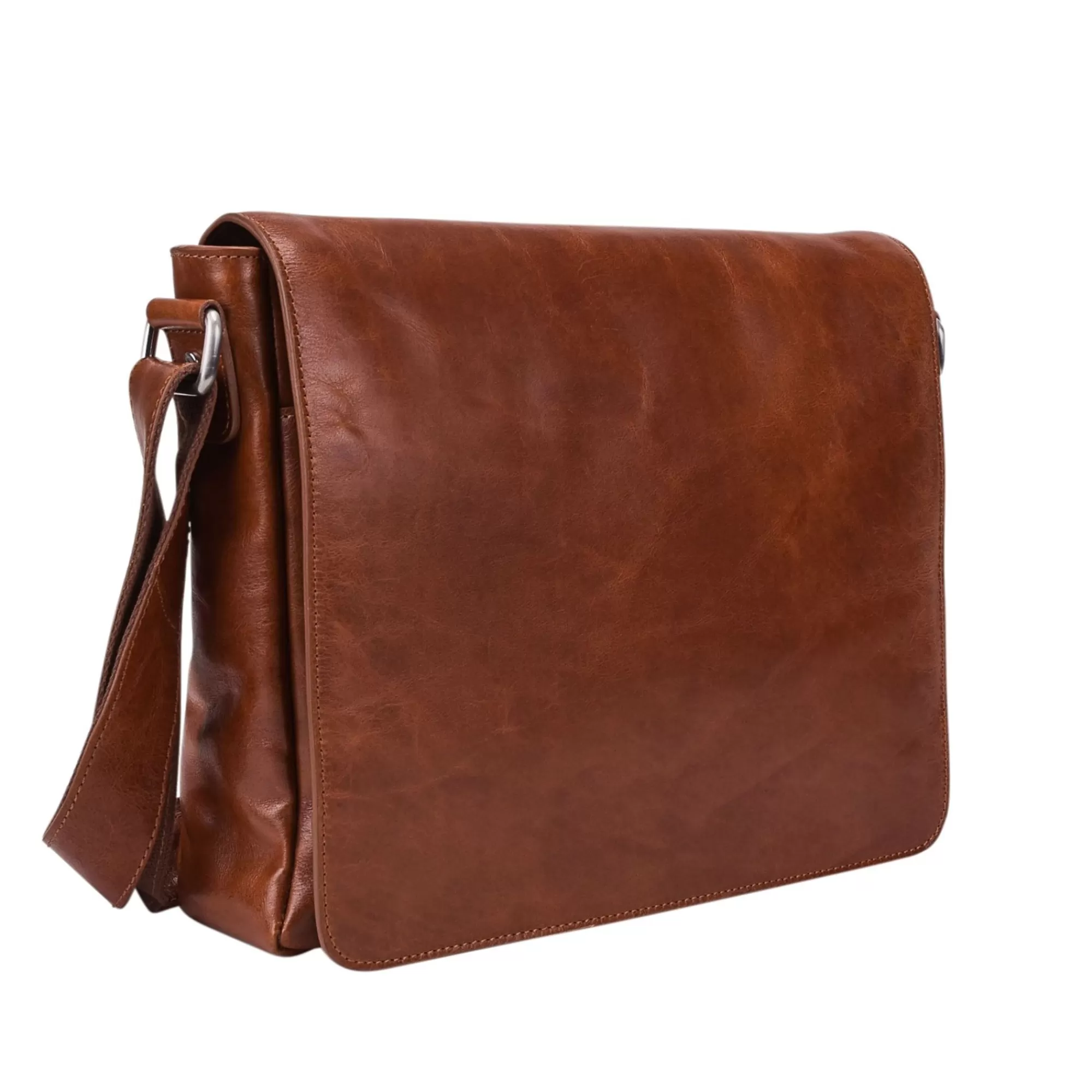 Store Cambridge Messenger Bag M Cognac Laptoptassen