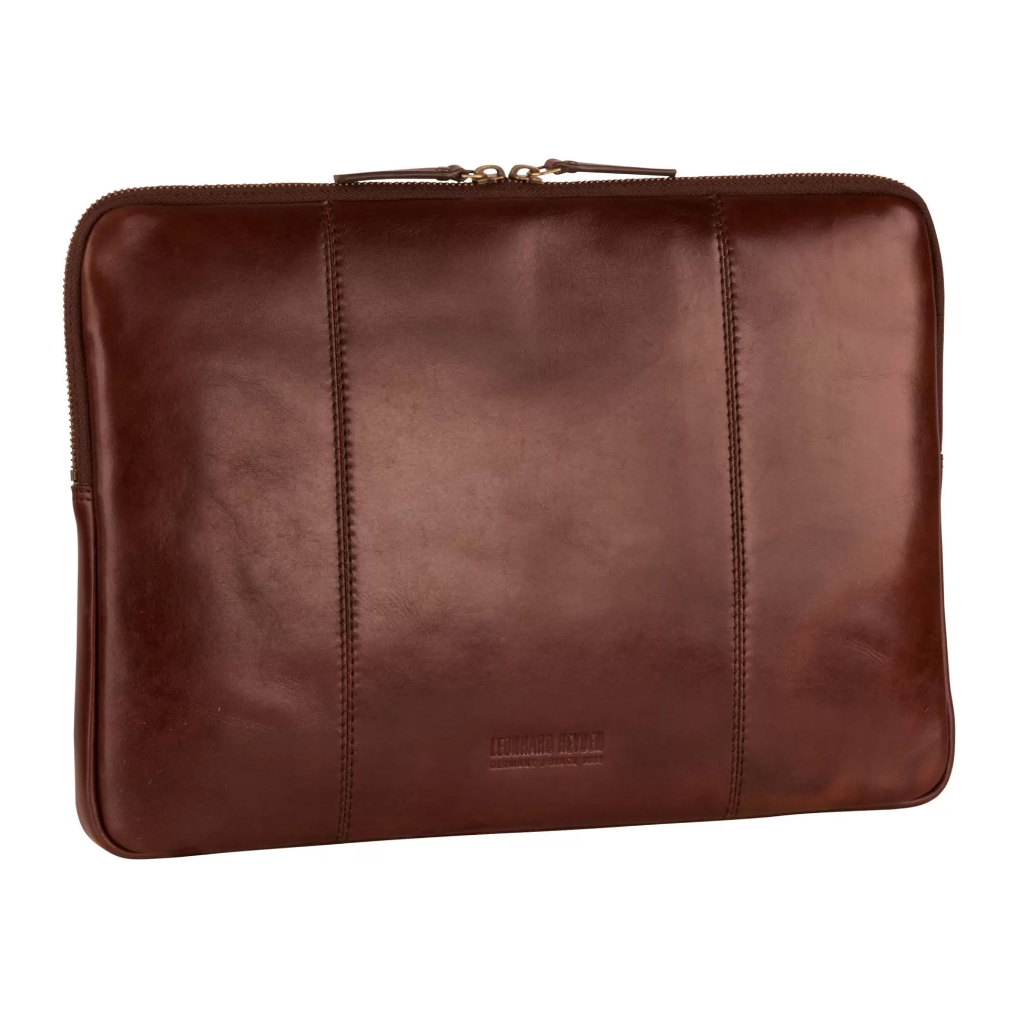 Online Cambridge Zipped Laptop Sleeve S Red Brown Laptophoezen