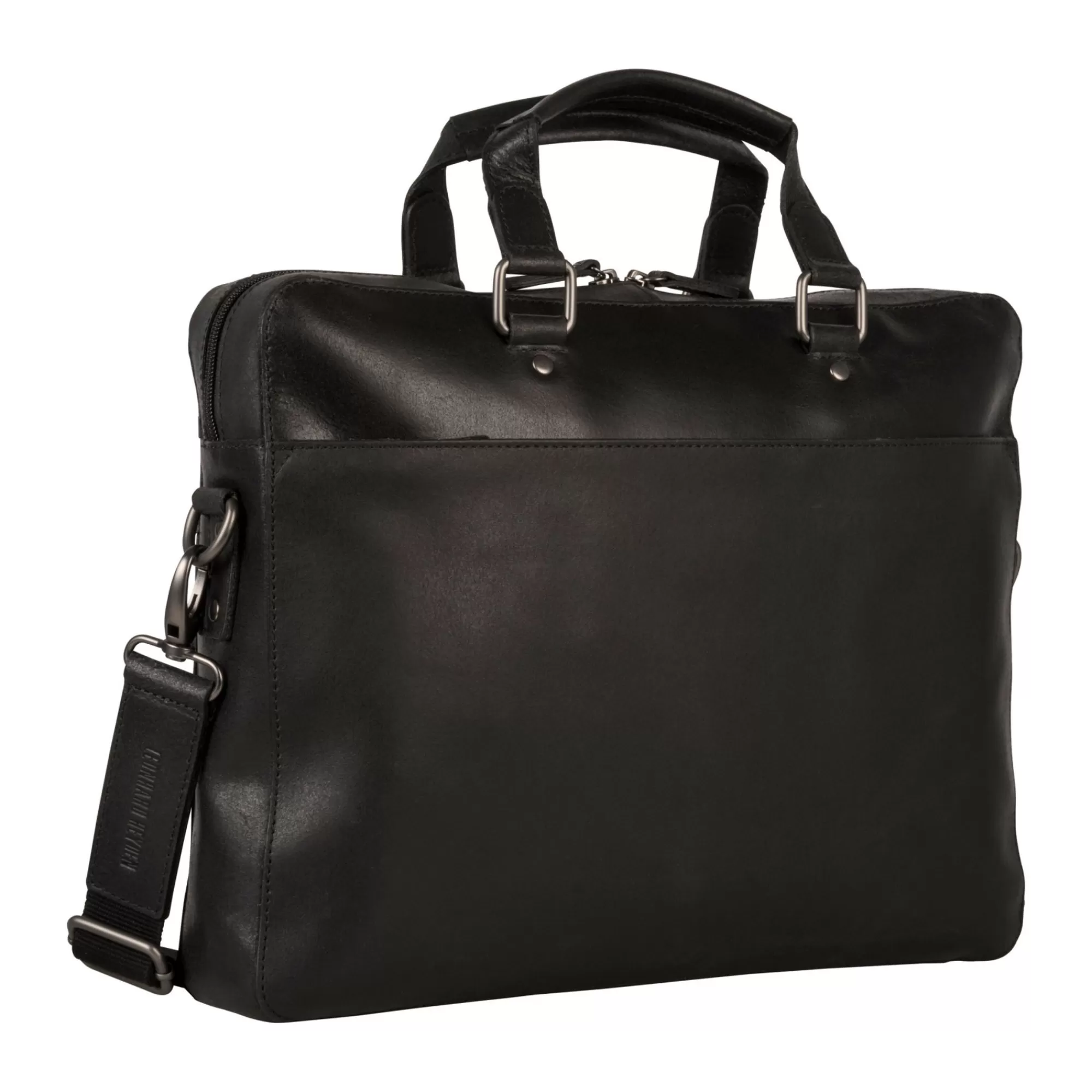 Cheap Dakota Zipped Briefcase 1 Compartment Black Laptoptassen