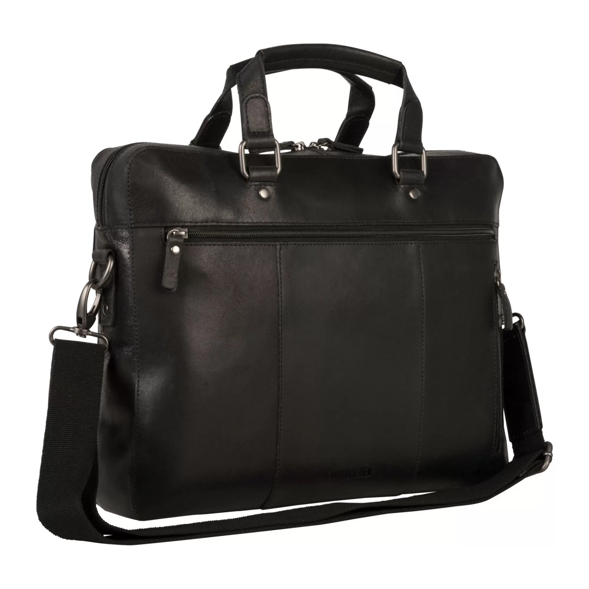 Cheap Dakota Zipped Briefcase 1 Compartment Black Laptoptassen