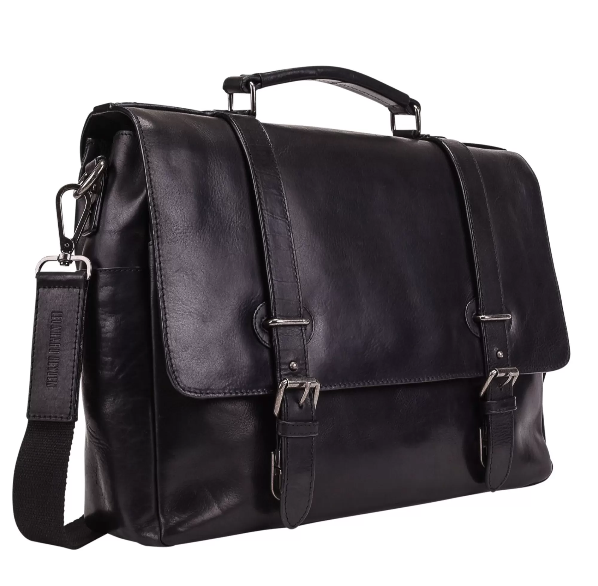 Flash Sale Roma Briefcase 2 Compartments Black Aktetassen