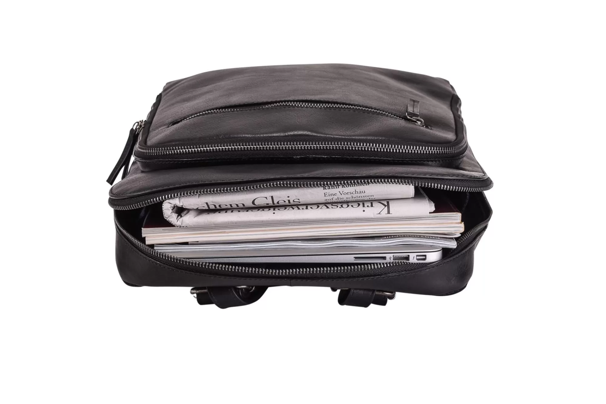 Best Roma Business Backpack Black Laptoprugzakken