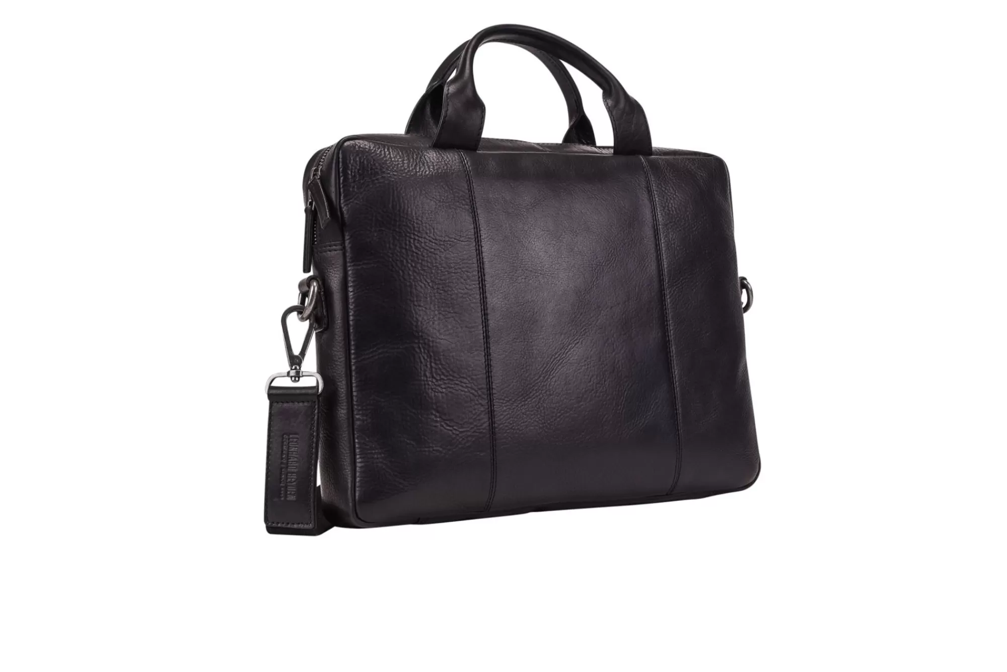 Discount Roma Zipped Briefcase 1 Compartment Black Laptoptassen