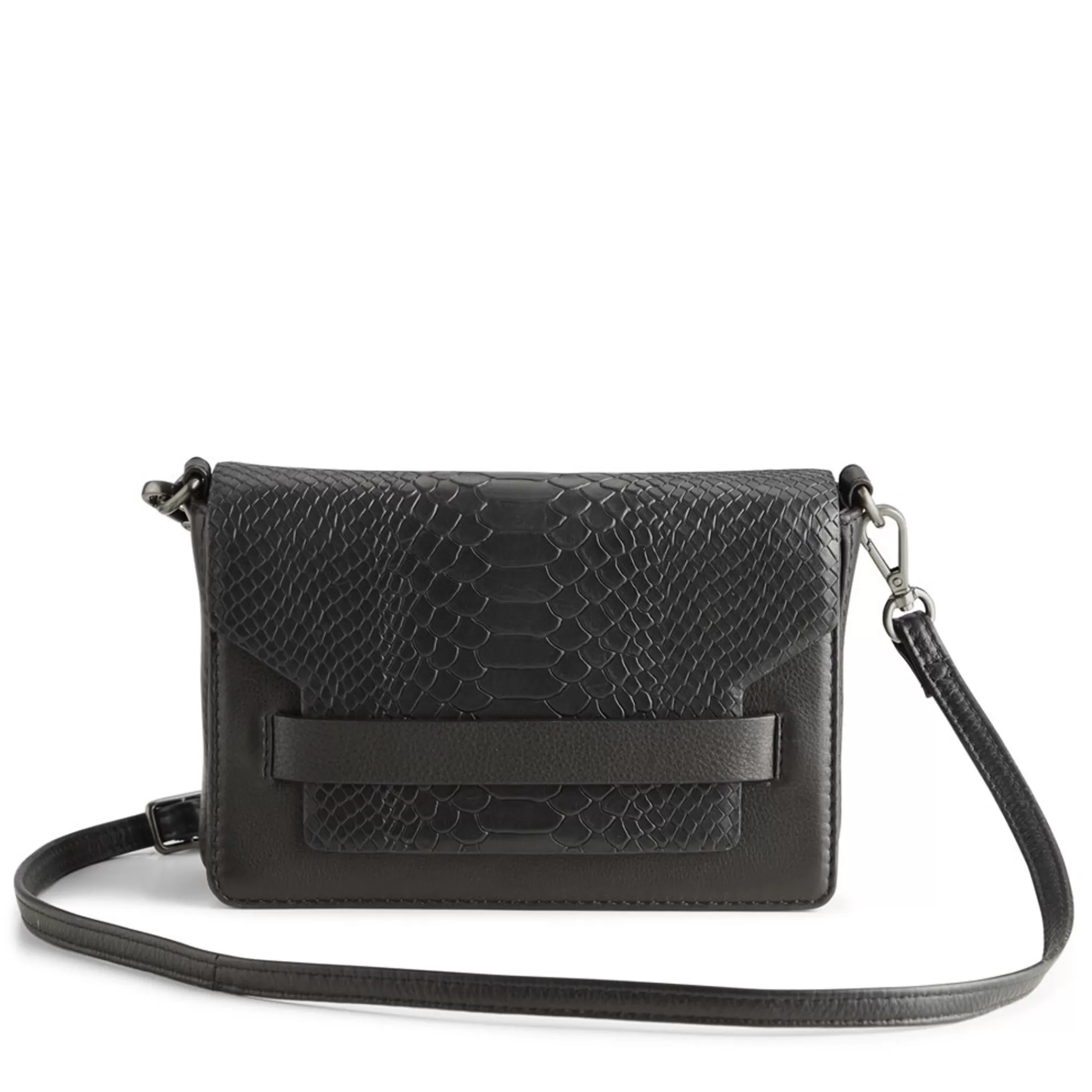 Fashion Vanya Crossbody Bag Snake Black Crossbodytassen