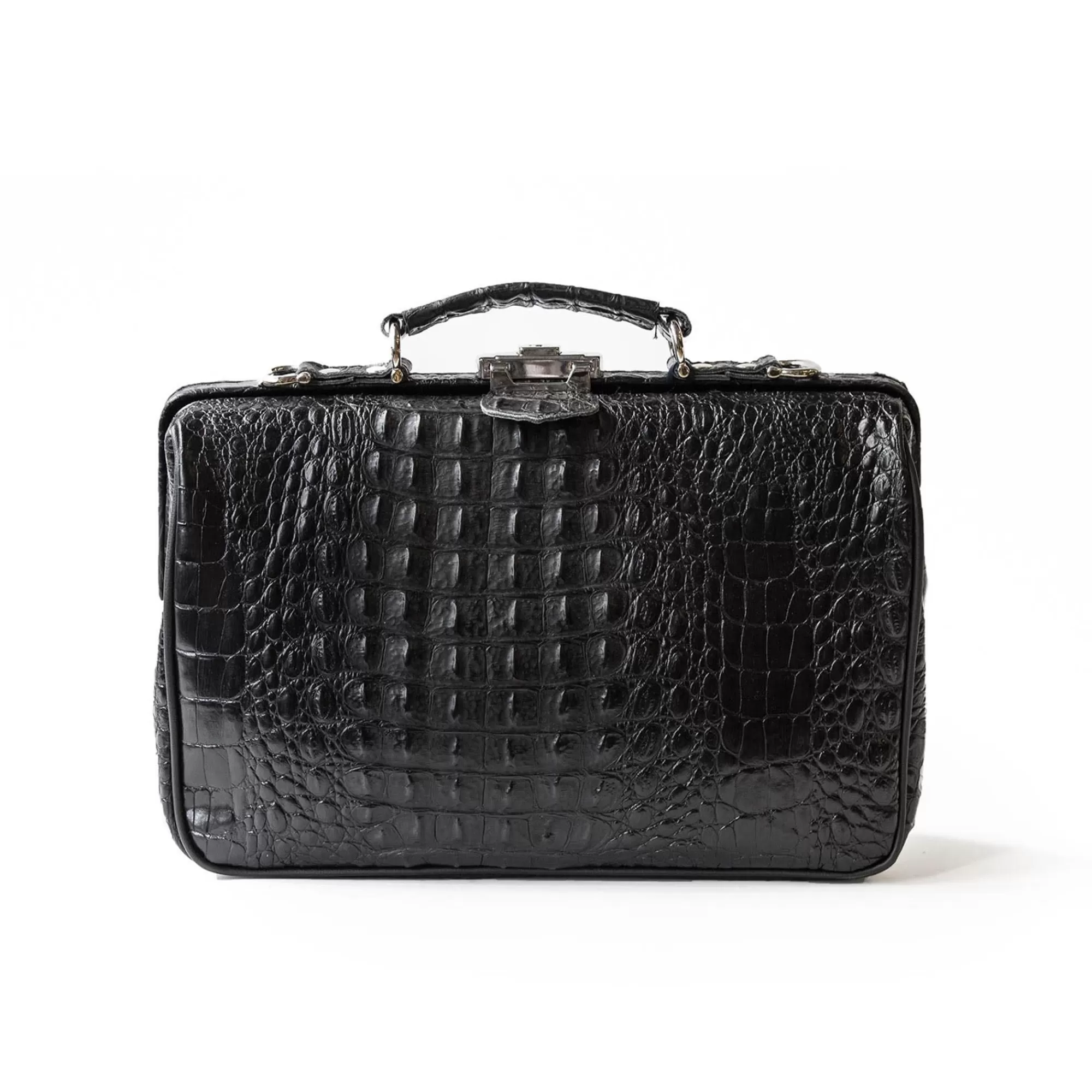 Fashion The Classic Small Zwart Croco Aktetassen