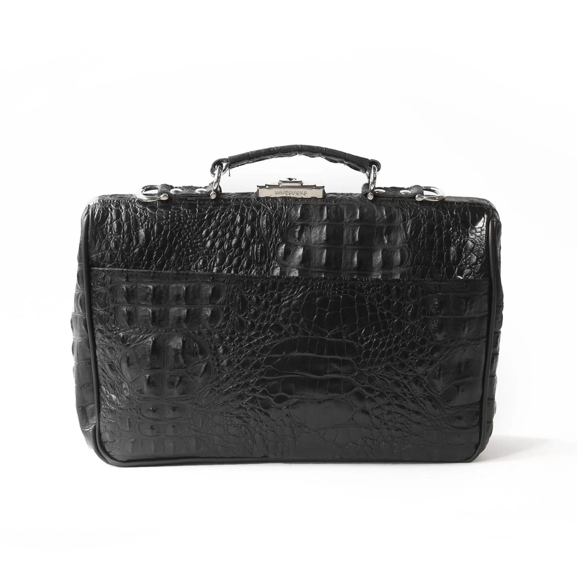 Fashion The Classic Small Zwart Croco Aktetassen