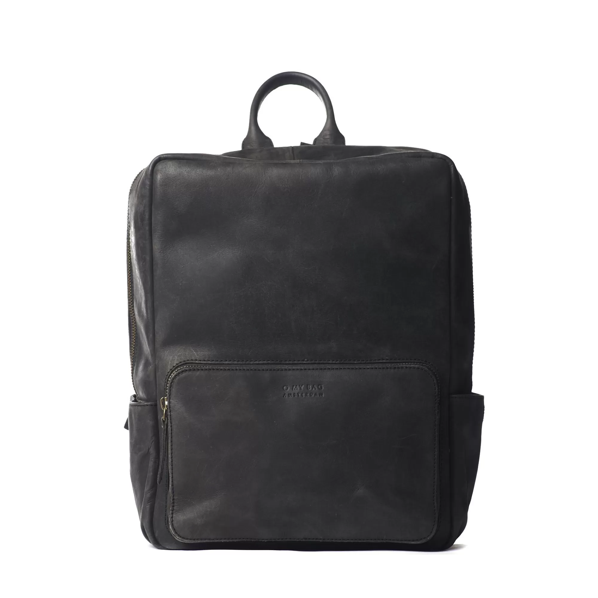 Shop John Backpack Midi Hunter Black Laptoprugzakken