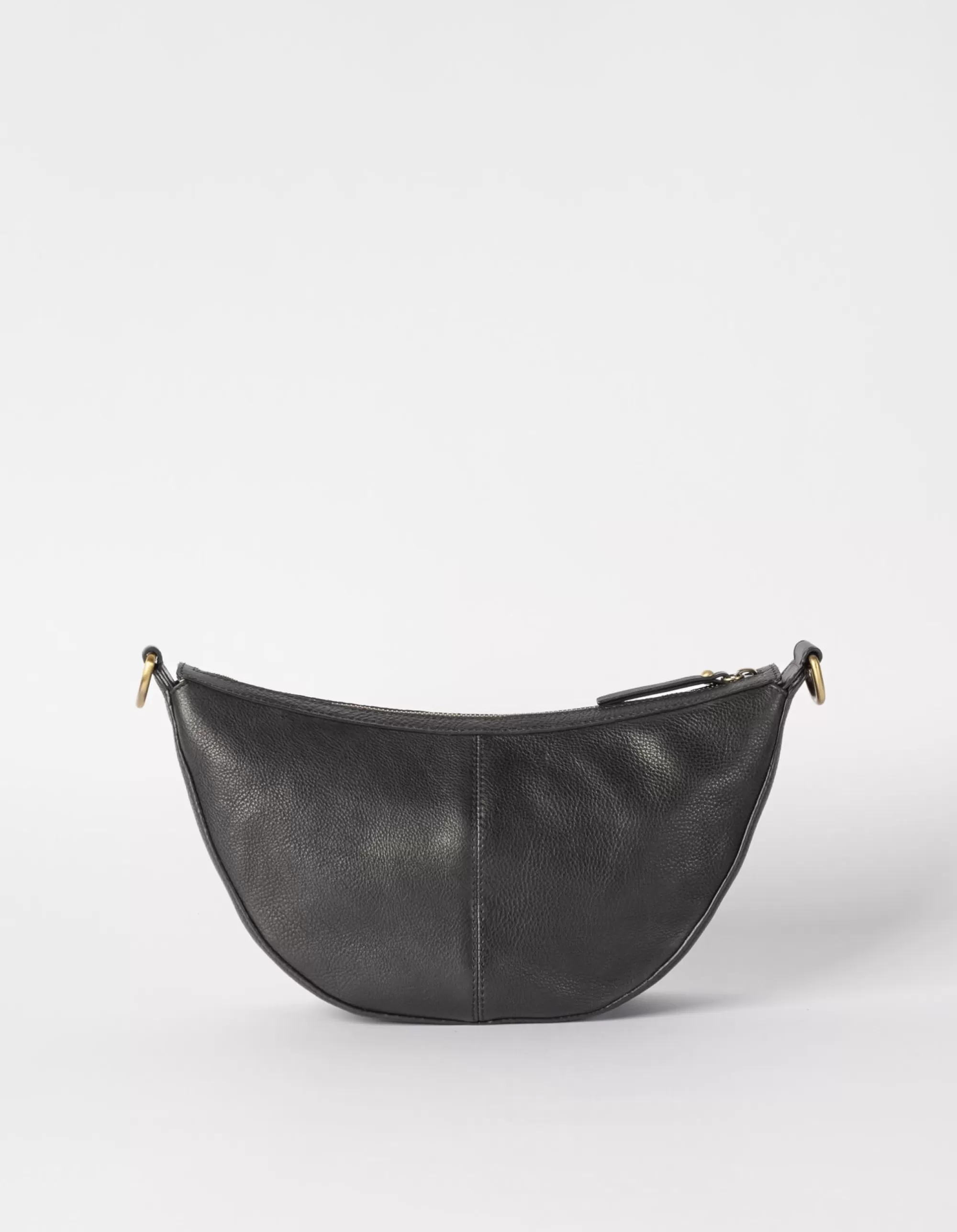 Flash Sale Leo Black Soft Grain Leather Crossbodytassen