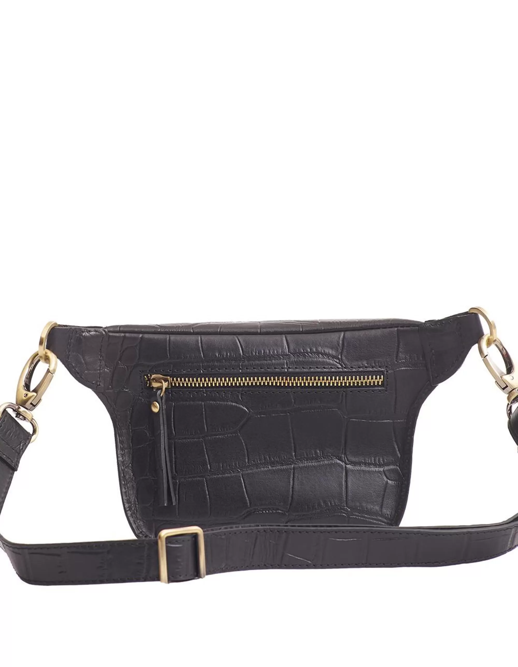 Clearance Beck's Bum Bag Classic Black Croco Heuptassen