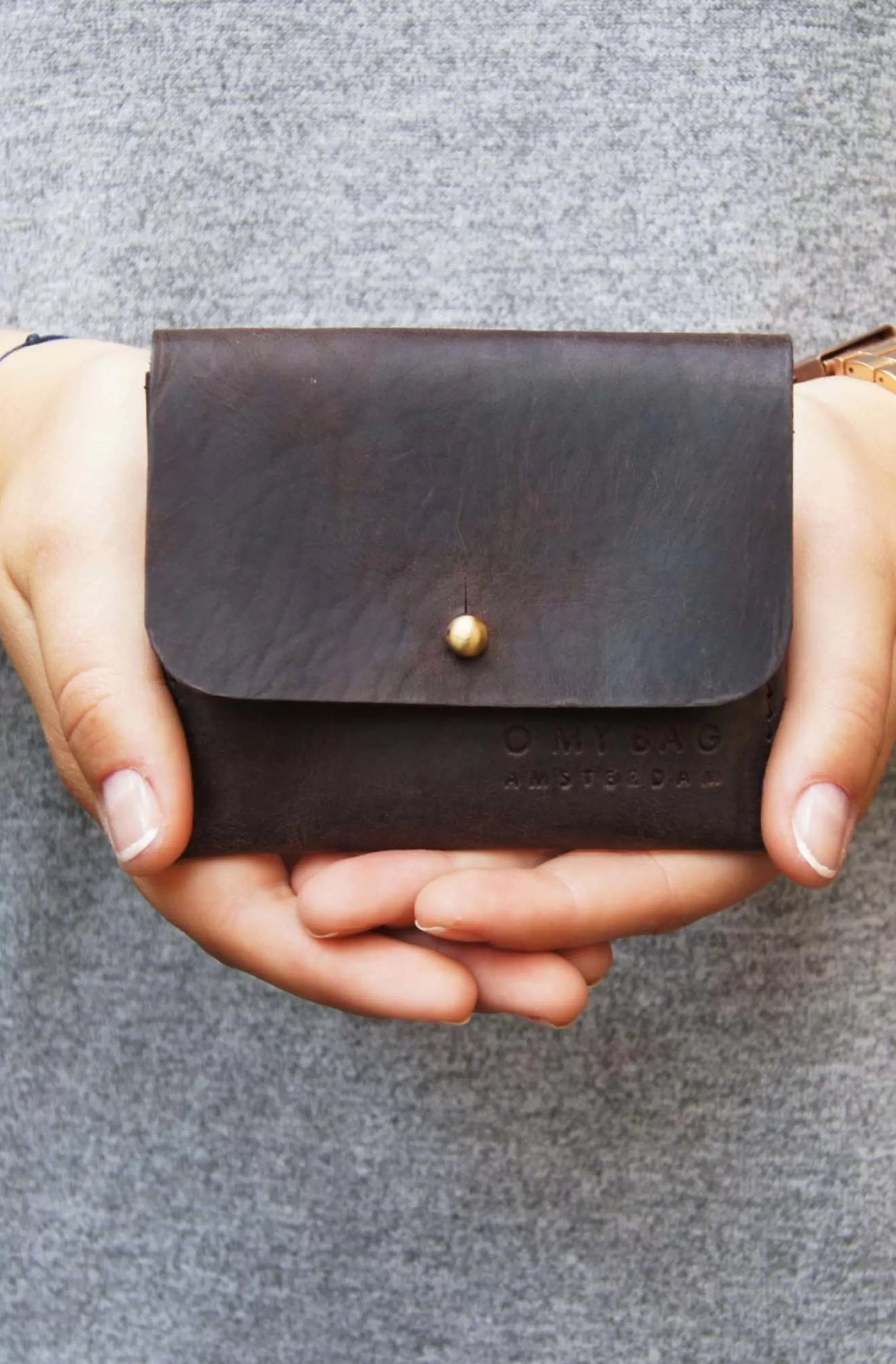 Clearance Cardholder Hunter Dark Brown Pasjeshouders