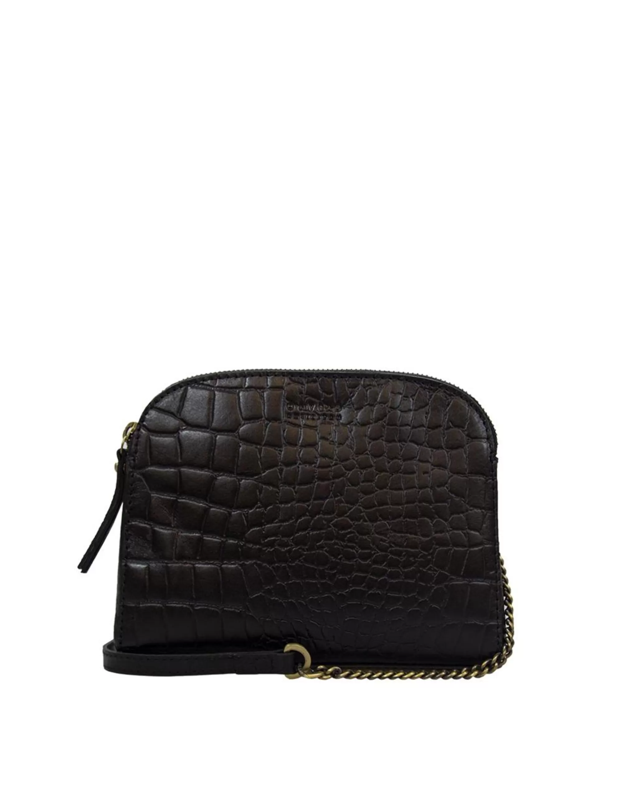 Sale Emily Classic Black Croco Crossbodytassen