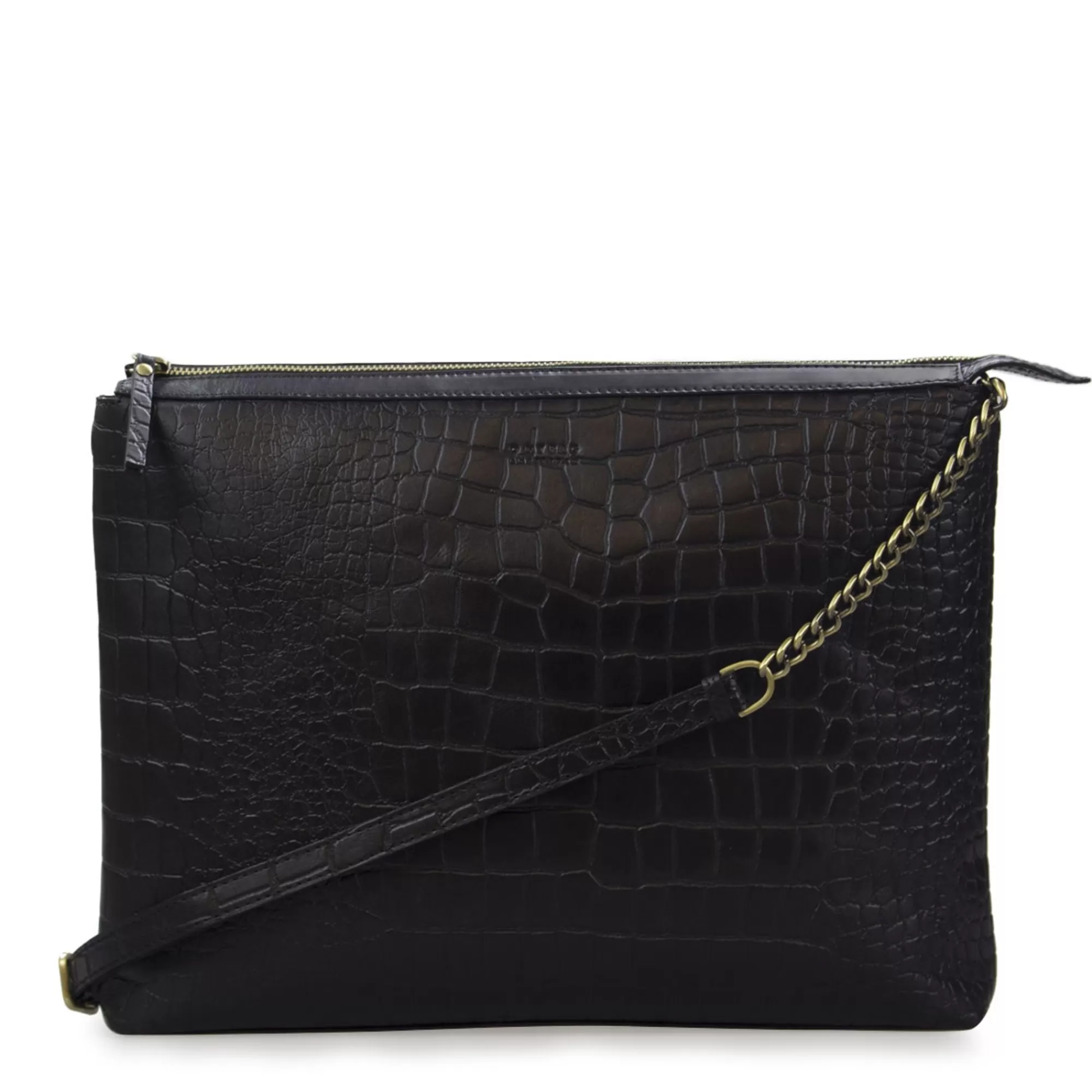 Outlet Scarlet Classic Black Croco Crossbodytassen