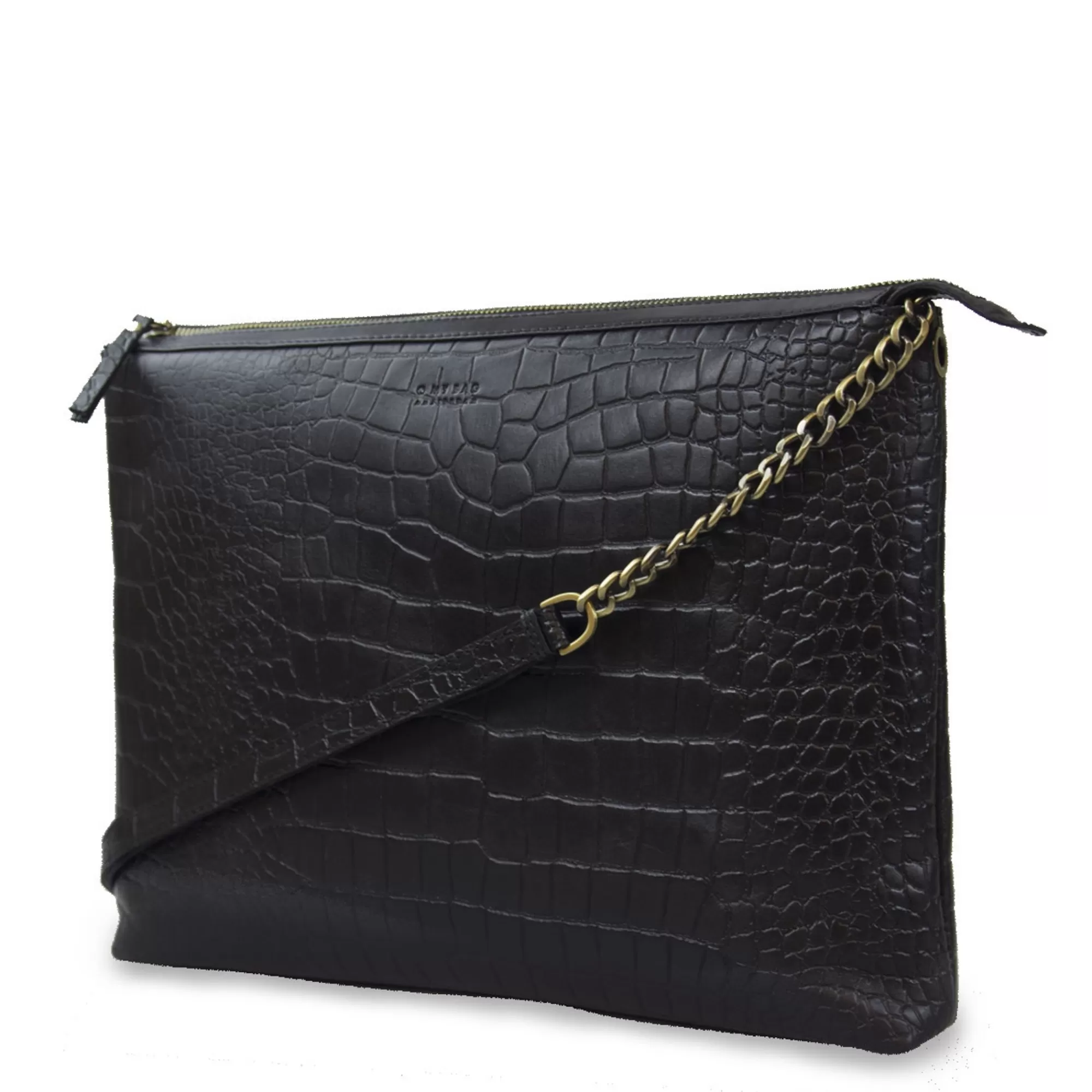 Outlet Scarlet Classic Black Croco Crossbodytassen