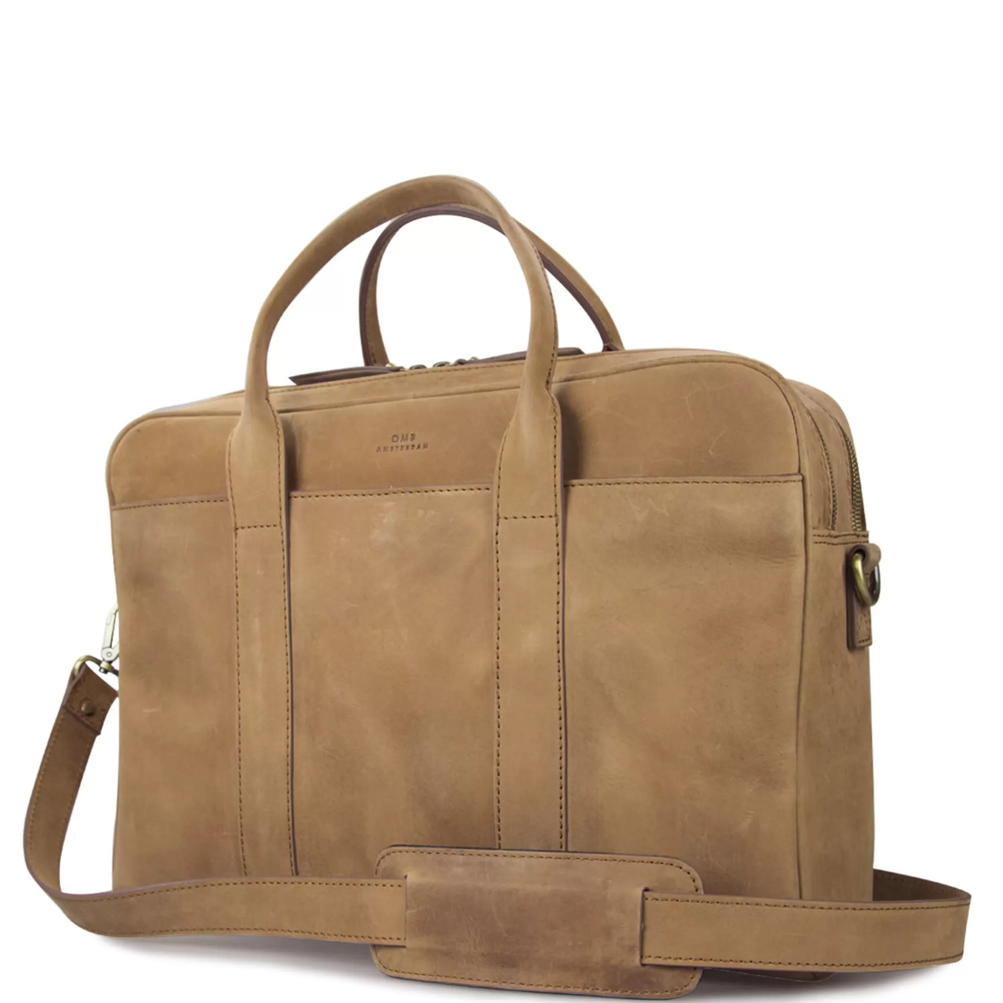 Cheap The Harvey Maxi Hunter Camel Laptoptassen