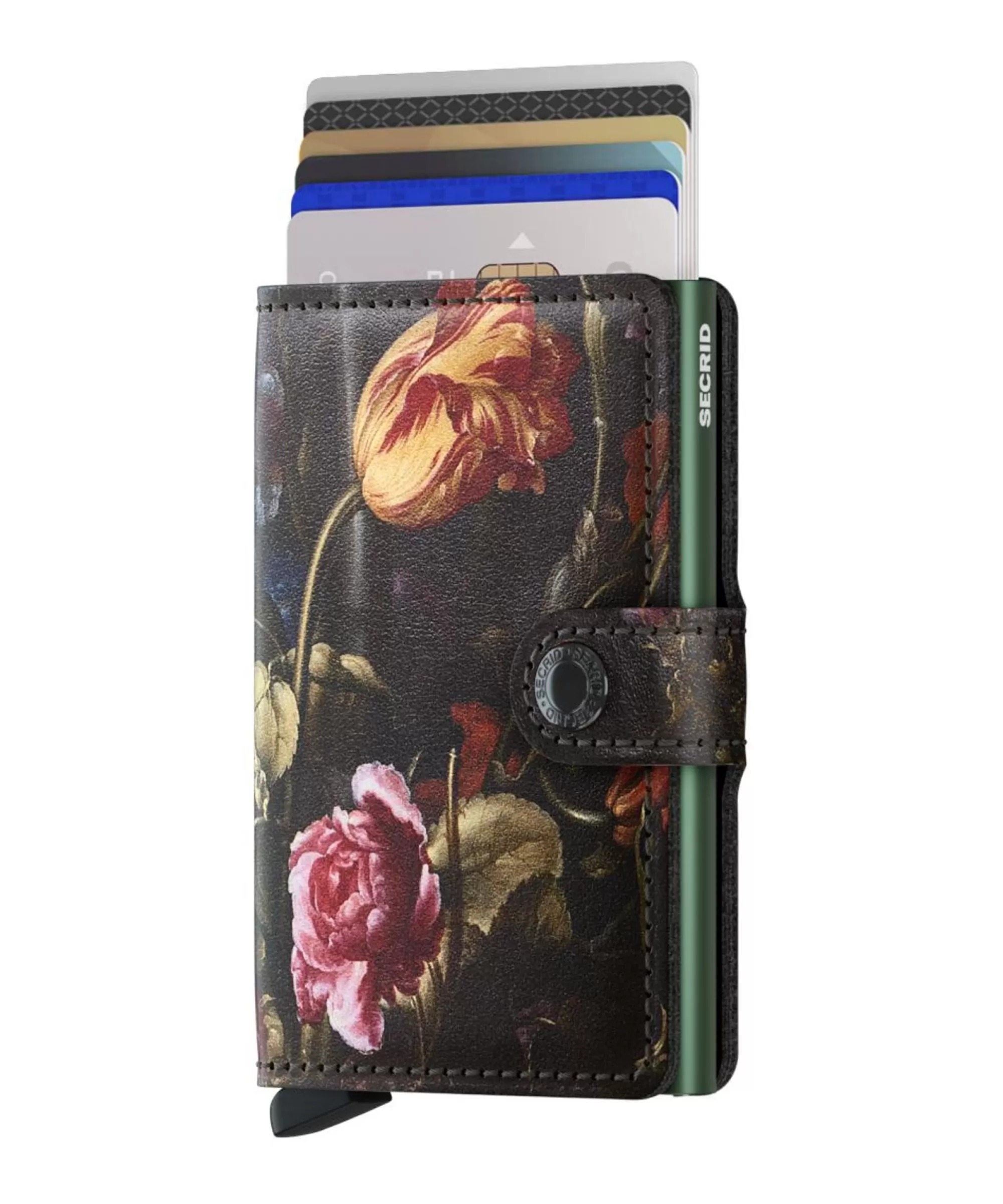 Fashion Miniwallet Art Flowers Pasjeshouders