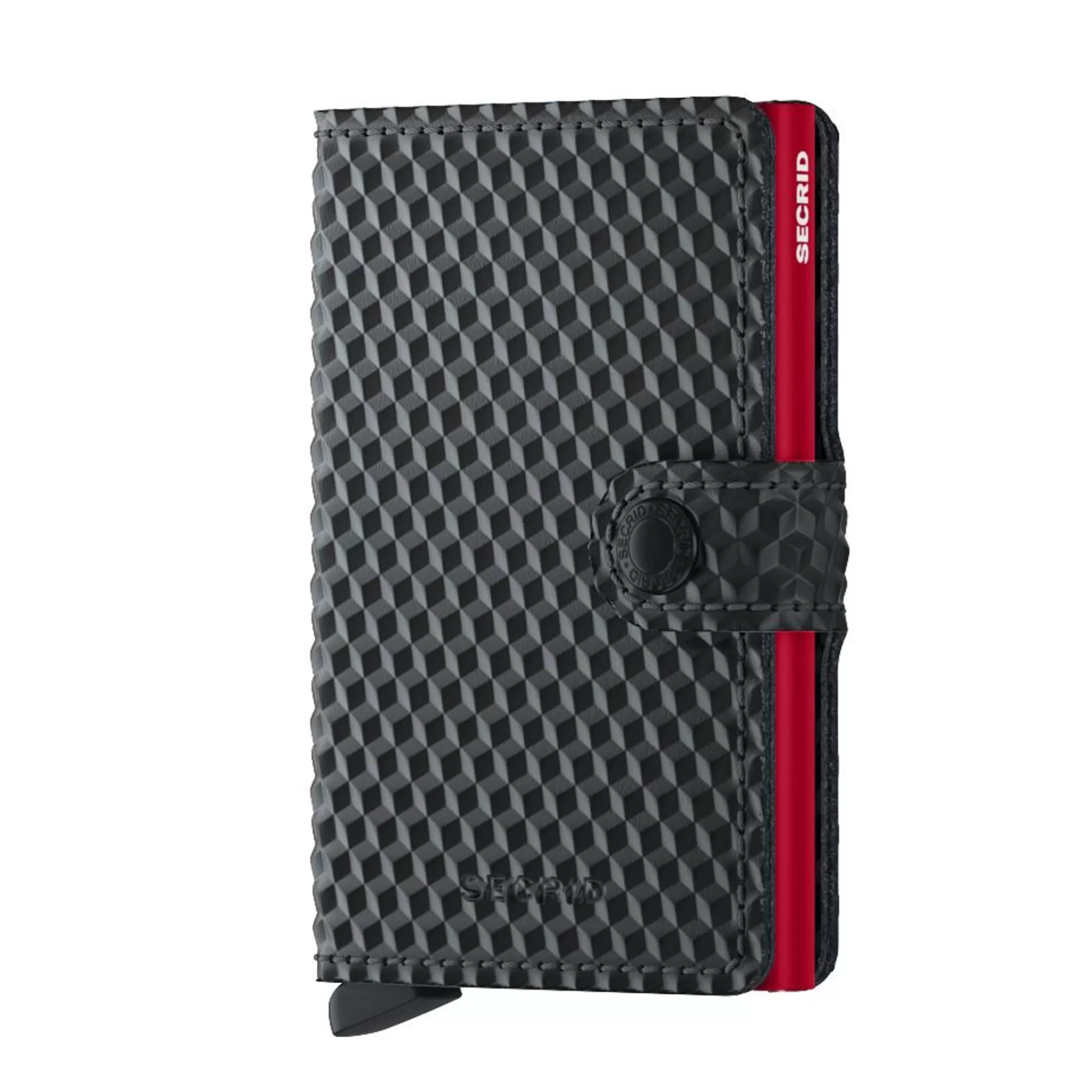 Online Miniwallet Cubic Black Red Pasjeshouders