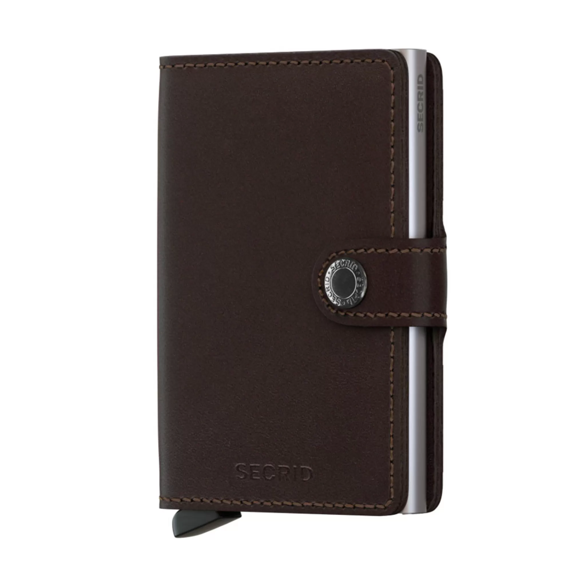 Shop Miniwallet Dark Brown Pasjeshouders