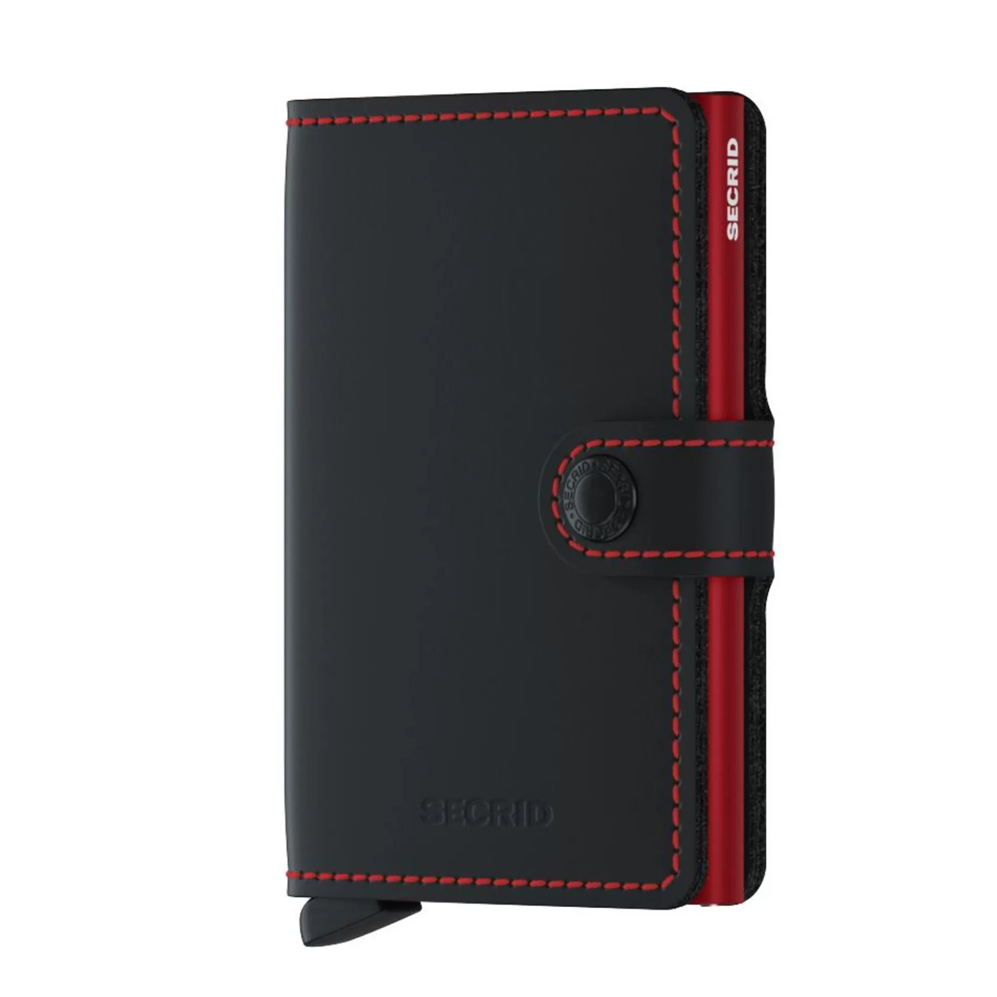 Fashion Miniwallet Matte Black Red Pasjeshouders