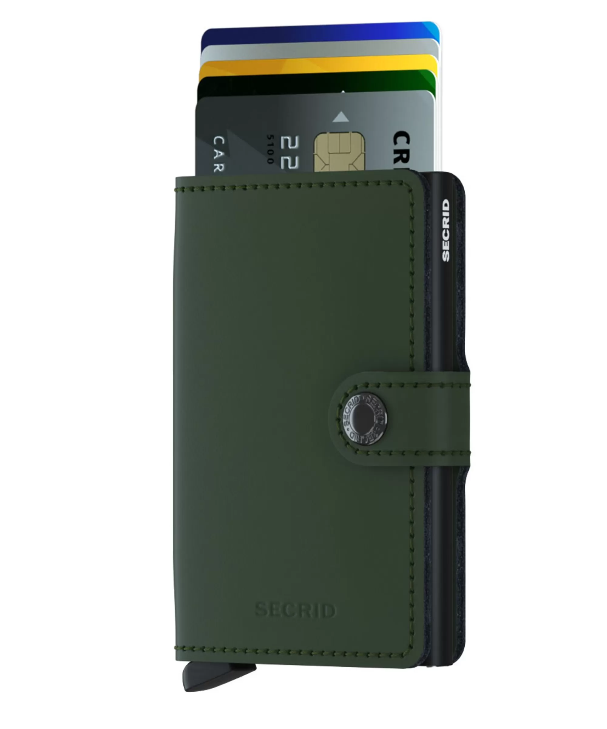 Flash Sale Miniwallet Matte Green Black Pasjeshouders