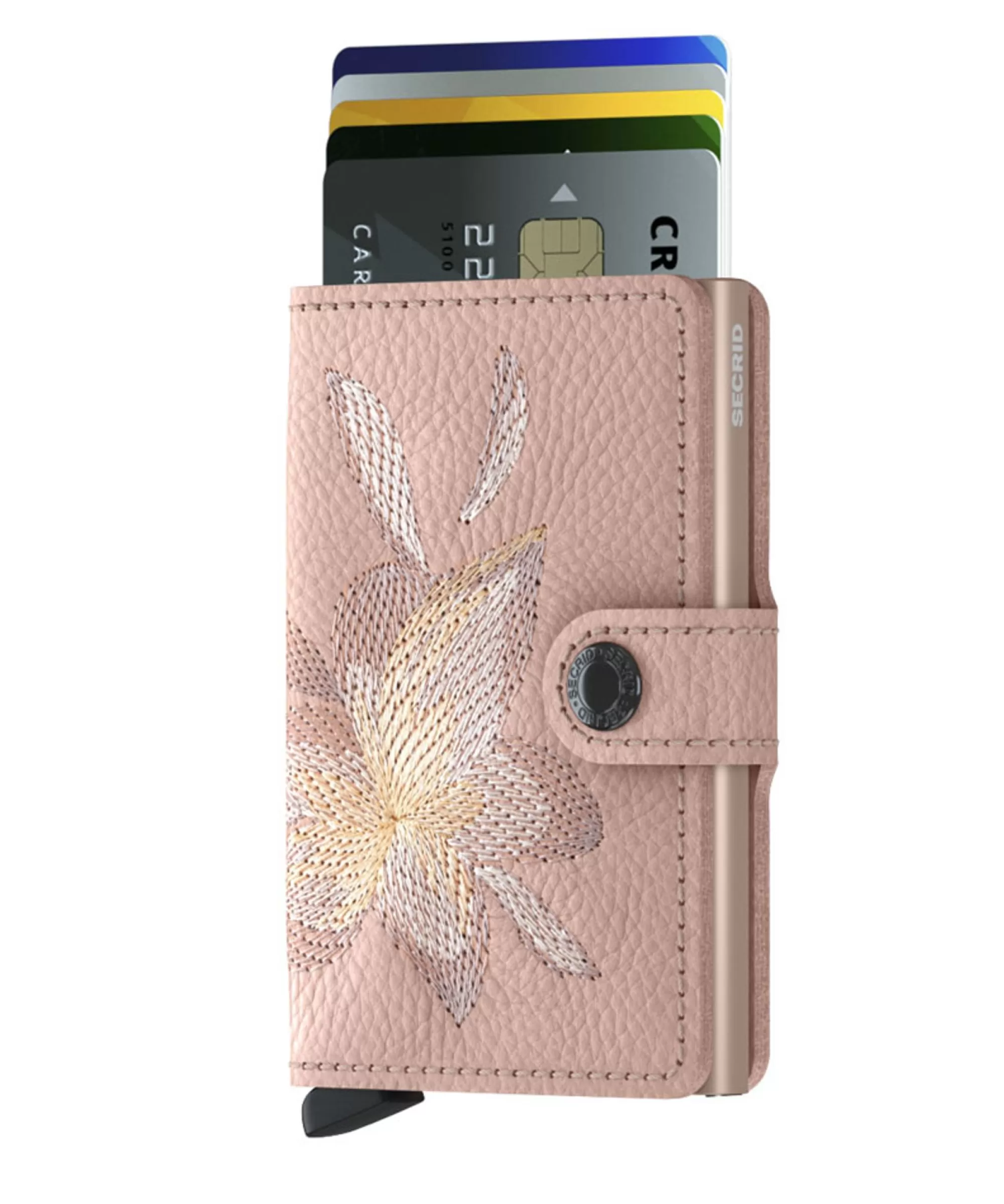 Best Miniwallet Stitch Rose Magnolia Pasjeshouders