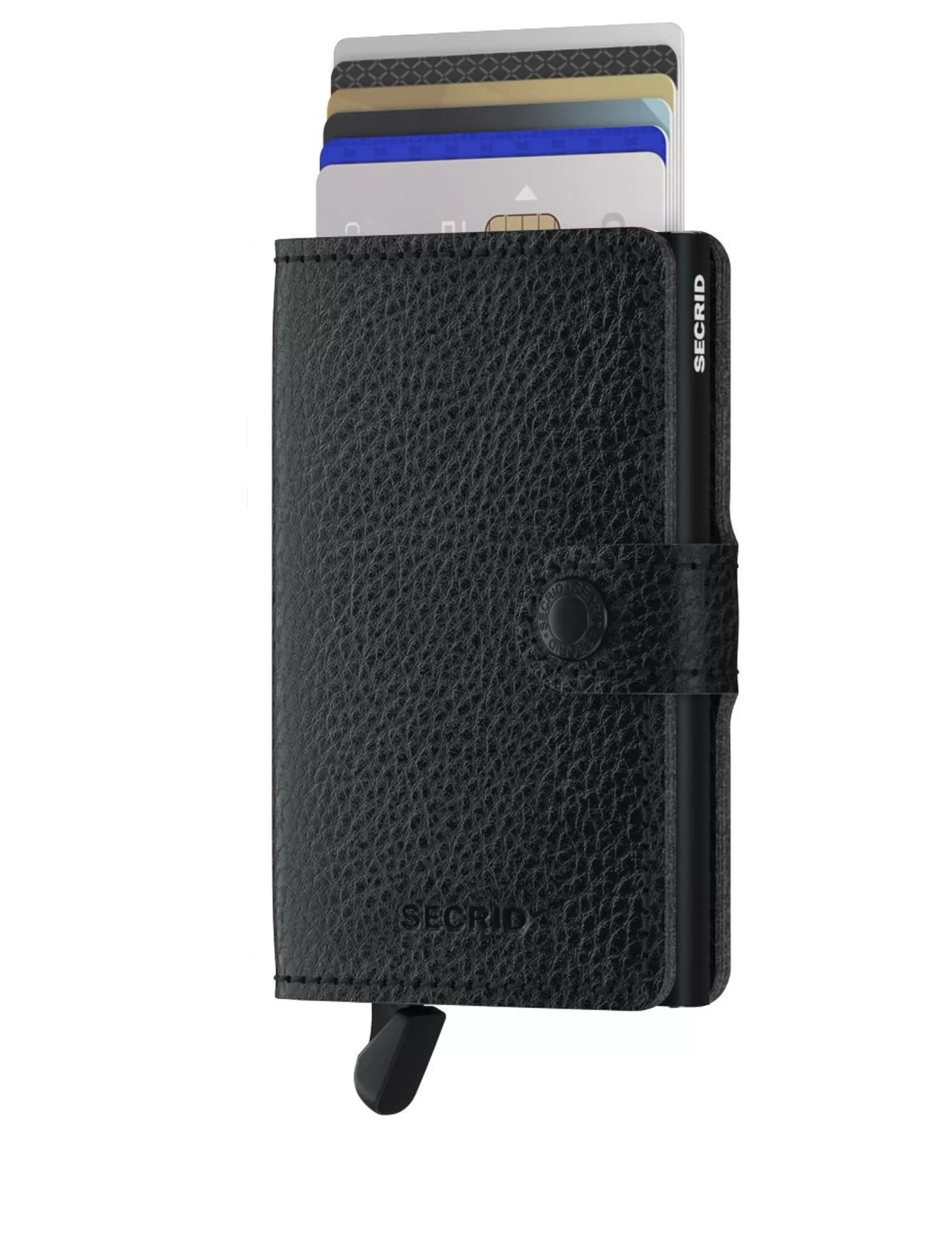 New Miniwallet Veg Black Pasjeshouders