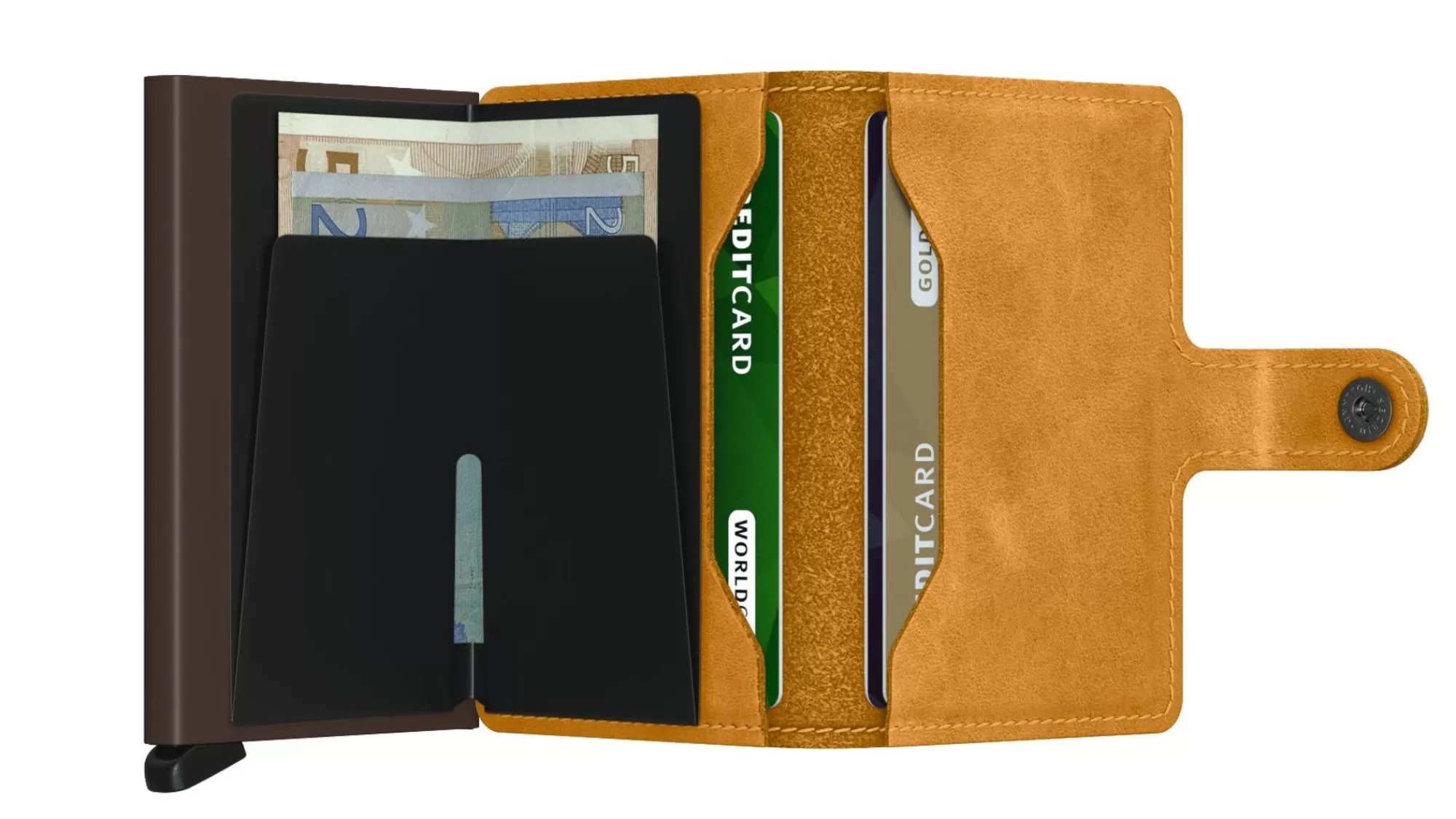 Flash Sale Miniwallet Vintage Ochre Pasjeshouders