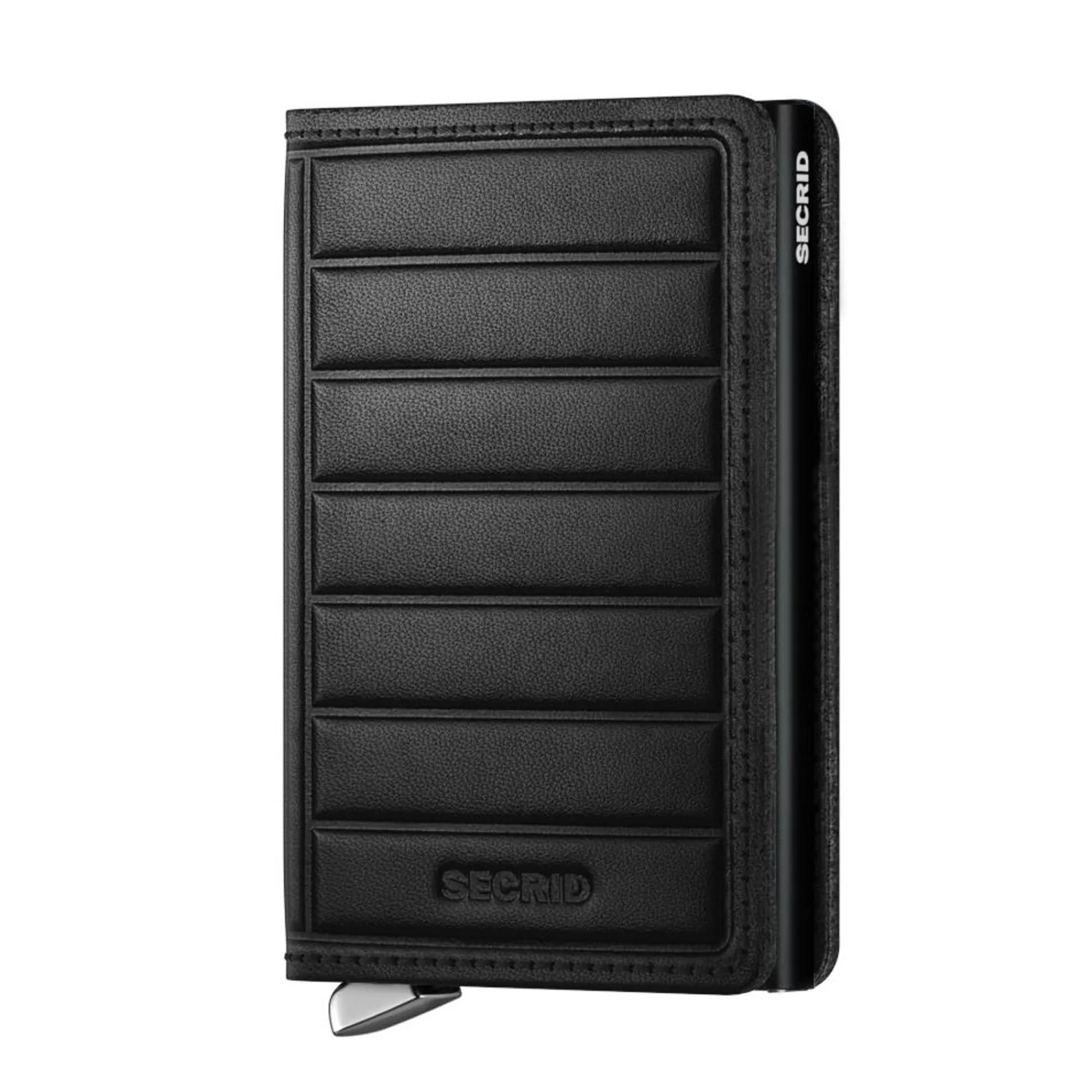 New Premium Slimwallet Emboss Lines Black Pasjeshouders