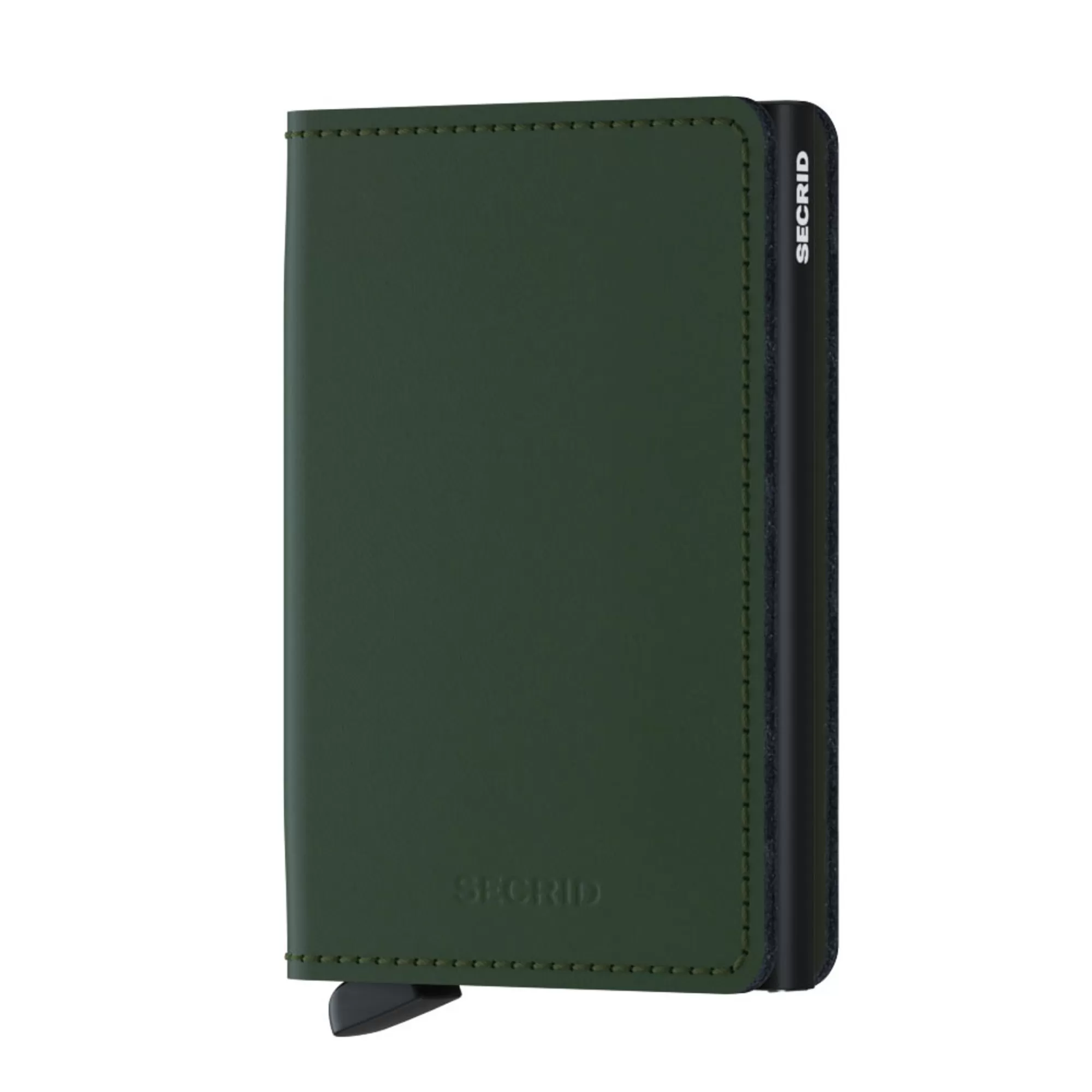 Fashion Slimwallet Matte Green Black Pasjeshouders