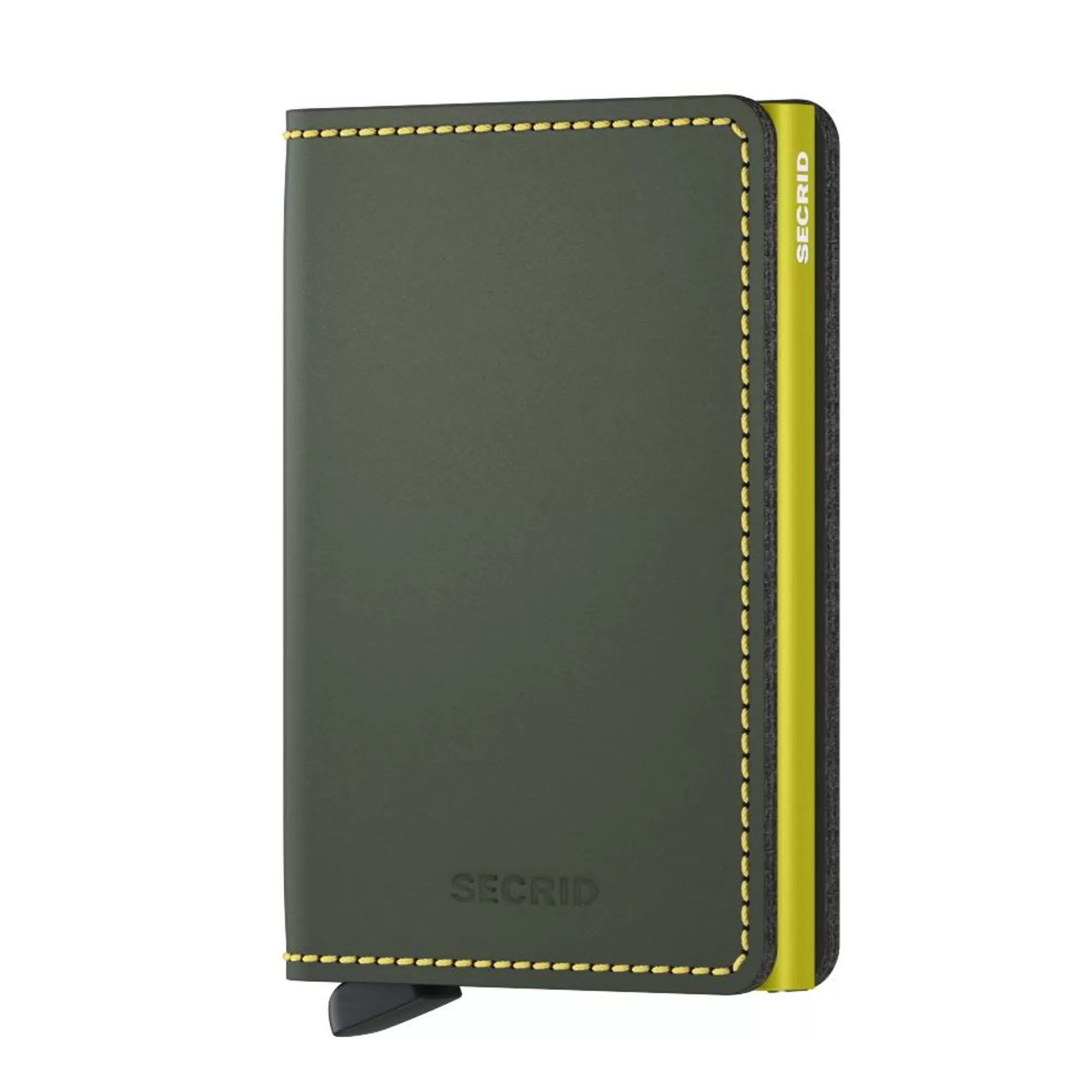 Clearance Slimwallet Matte Green Lime Pasjeshouders