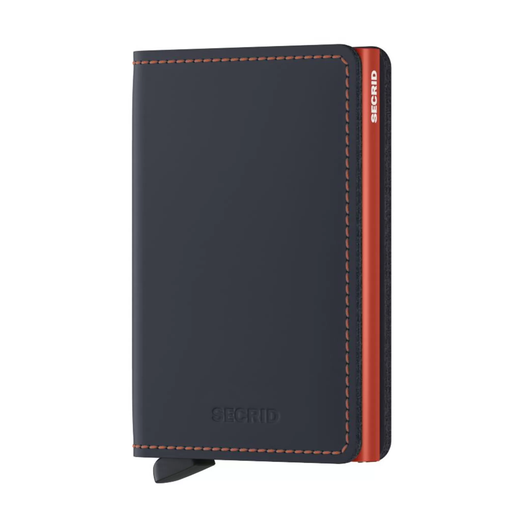 Online Slimwallet Matte Night Blue Orange Pasjeshouders