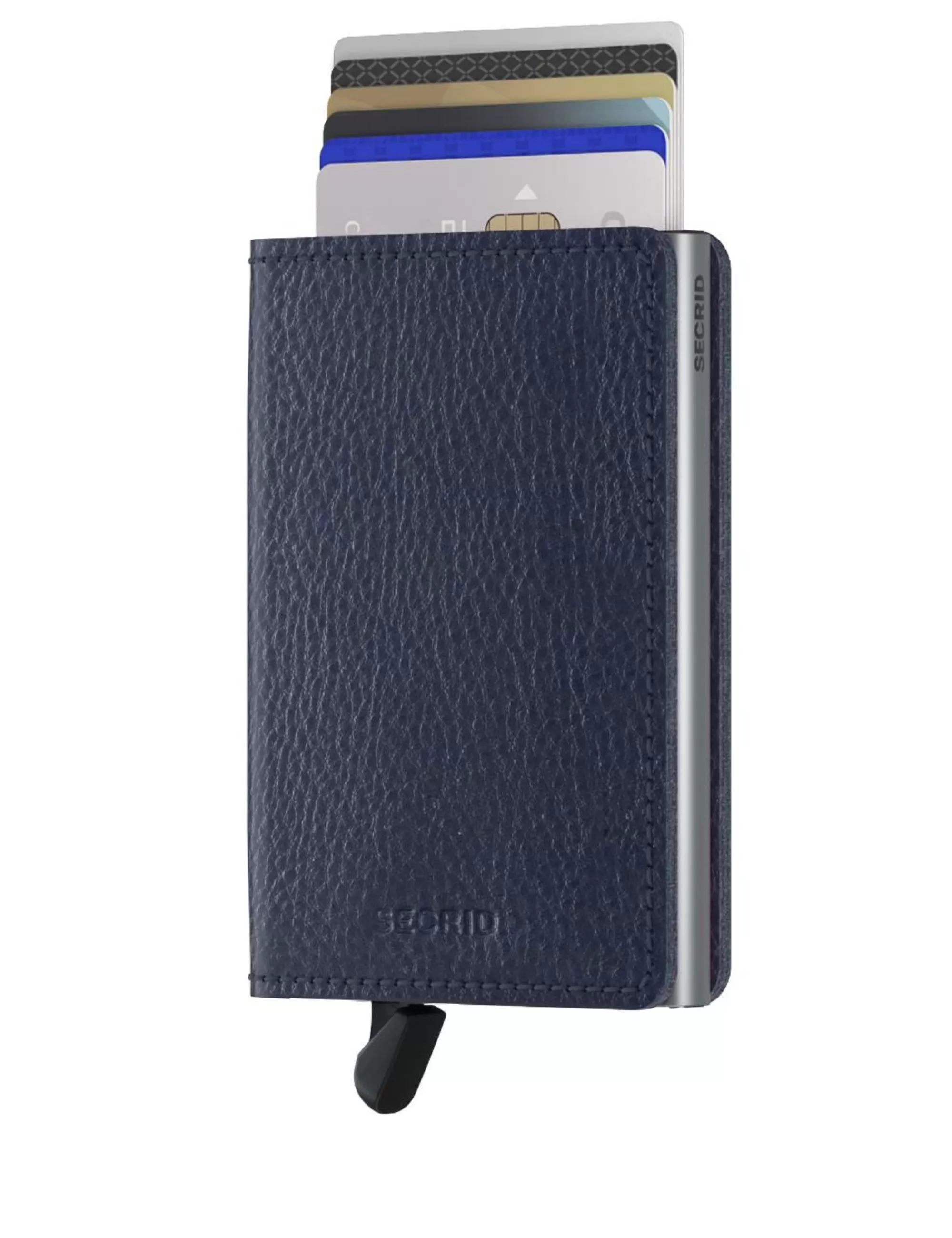 Shop Slimwallet Veg Navy Pasjeshouders