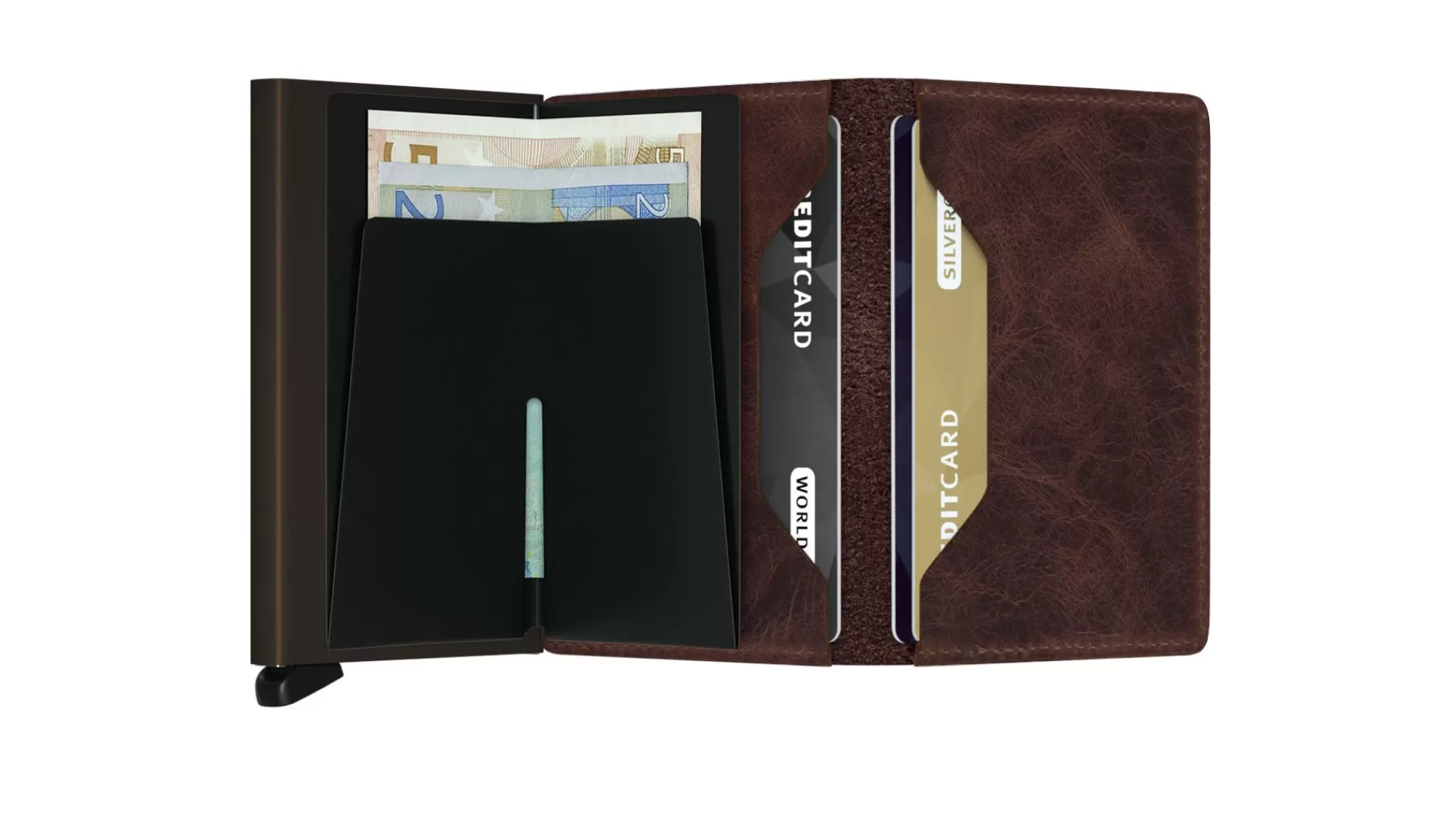 Fashion Slimwallet Vintage Chocolate Pasjeshouders