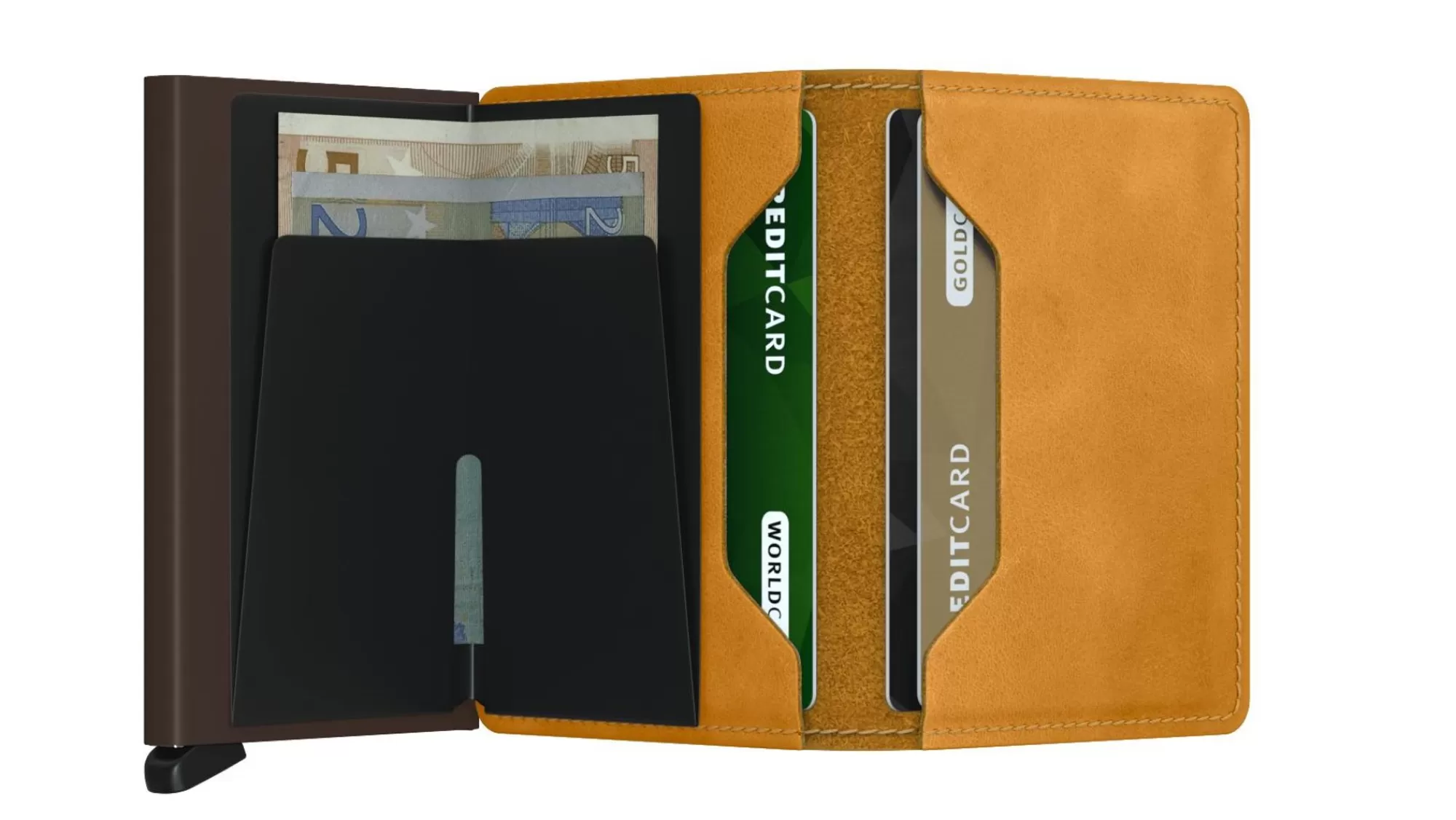 Flash Sale Slimwallet Vintage Ochre Pasjeshouders