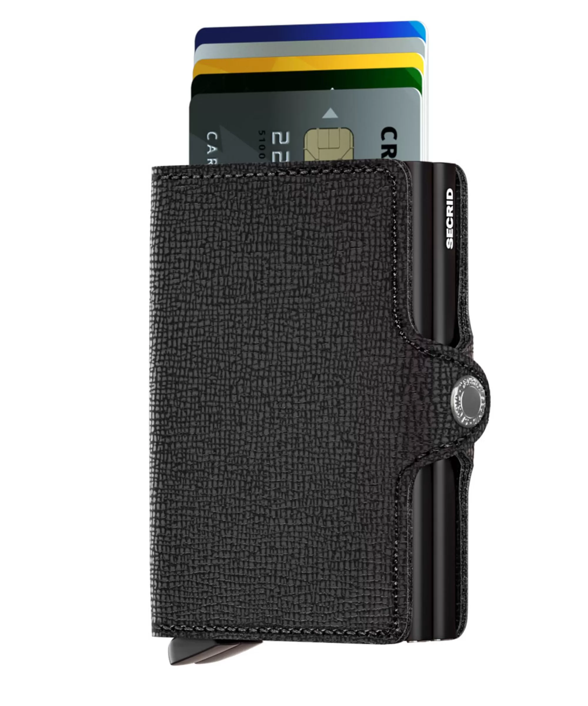 Cheap Twinwallet Crisple Black Pasjeshouders