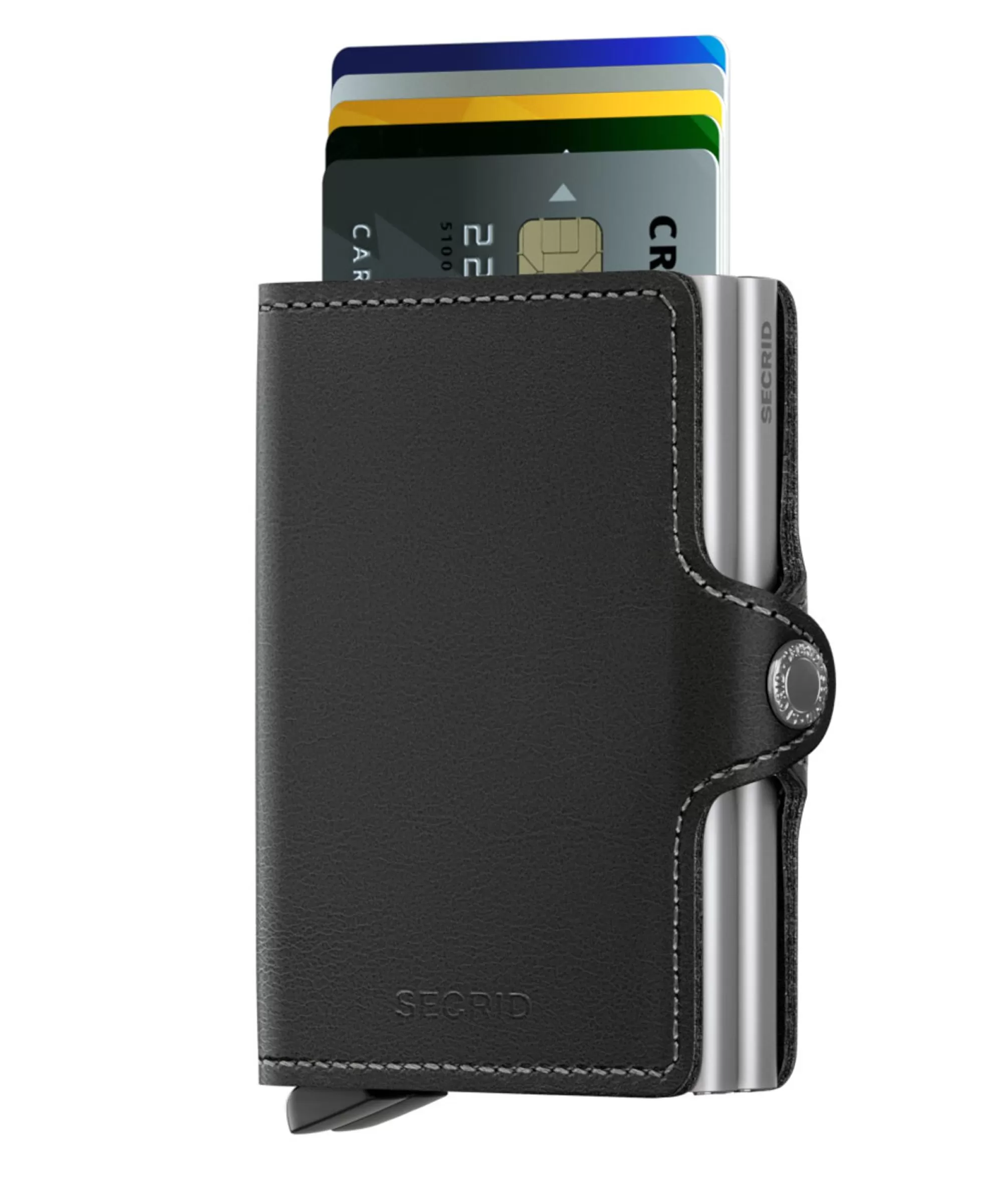 Store Twinwallet Original Black Pasjeshouders