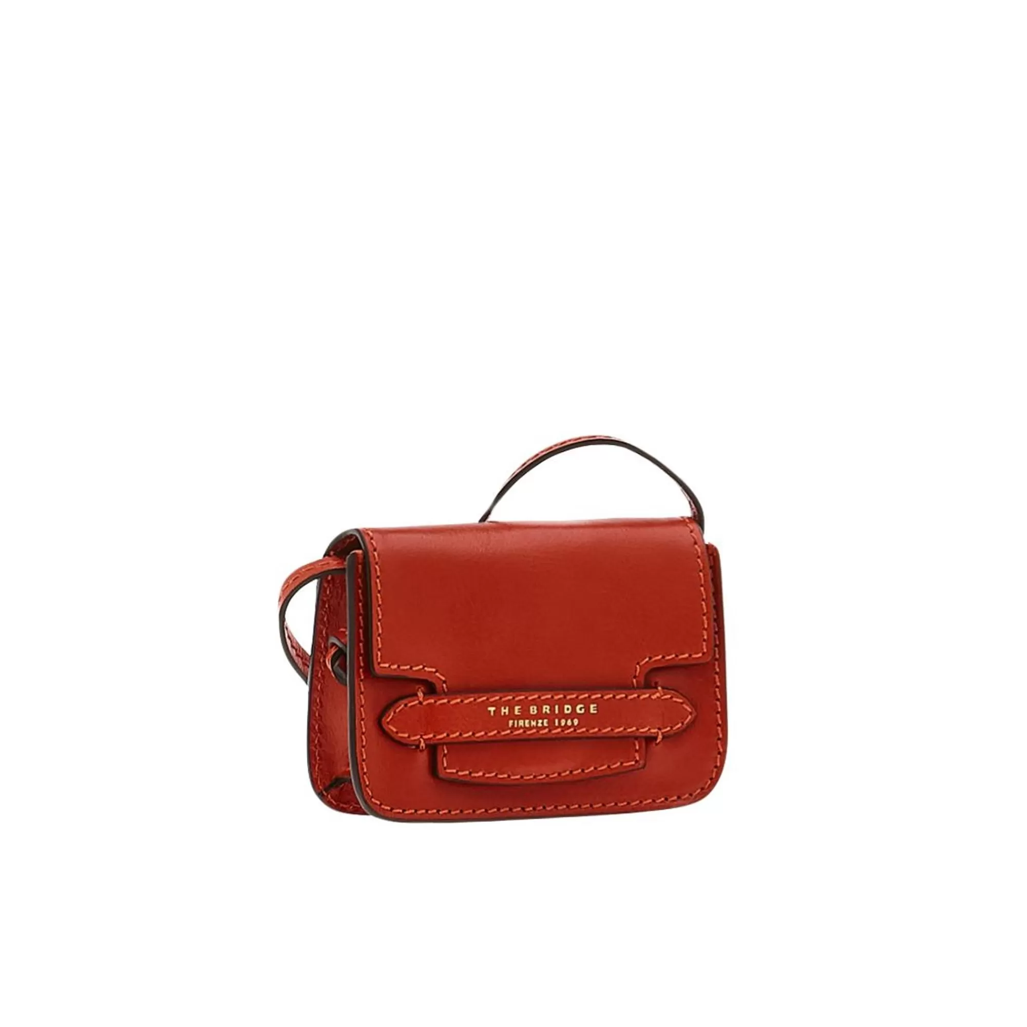 Clearance Lucrezia Mini Baguette Burnt Orange Crossbodytassen